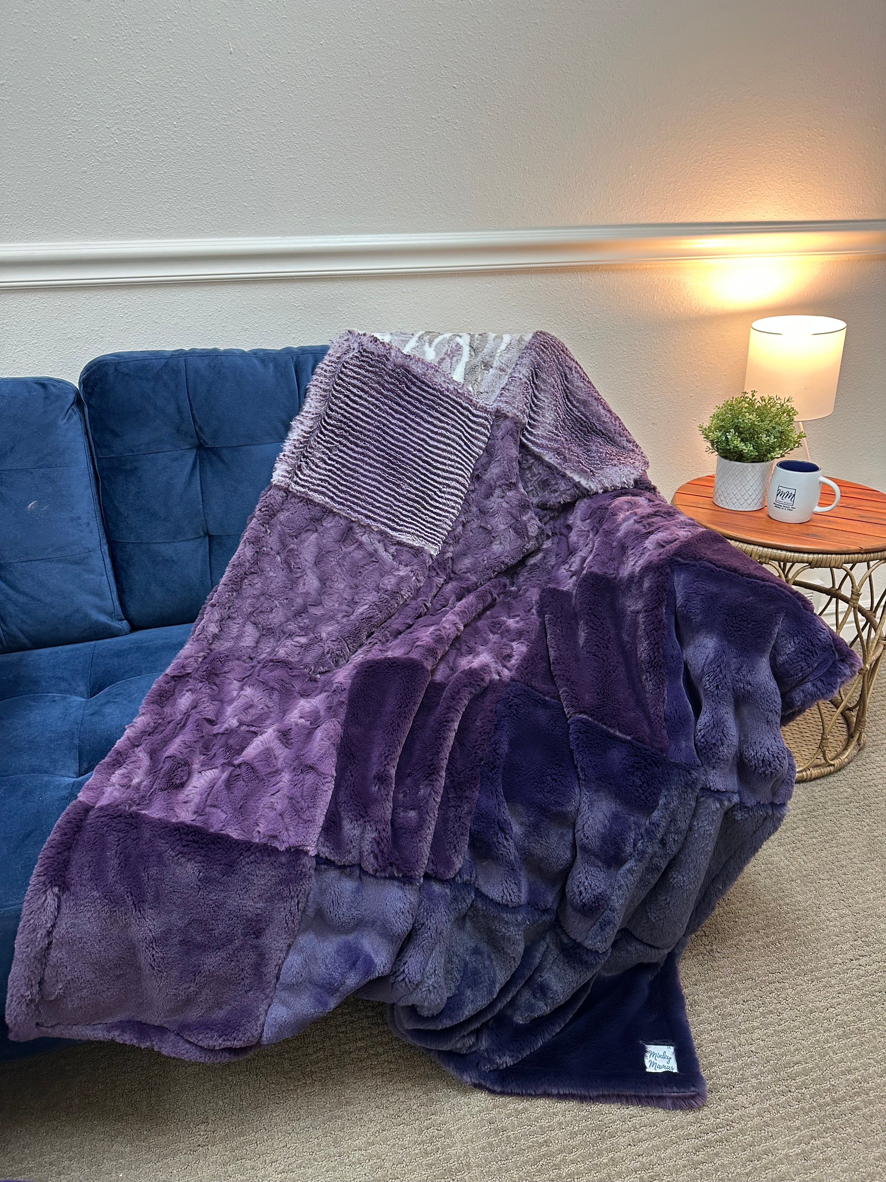 Ombré Purple Throw