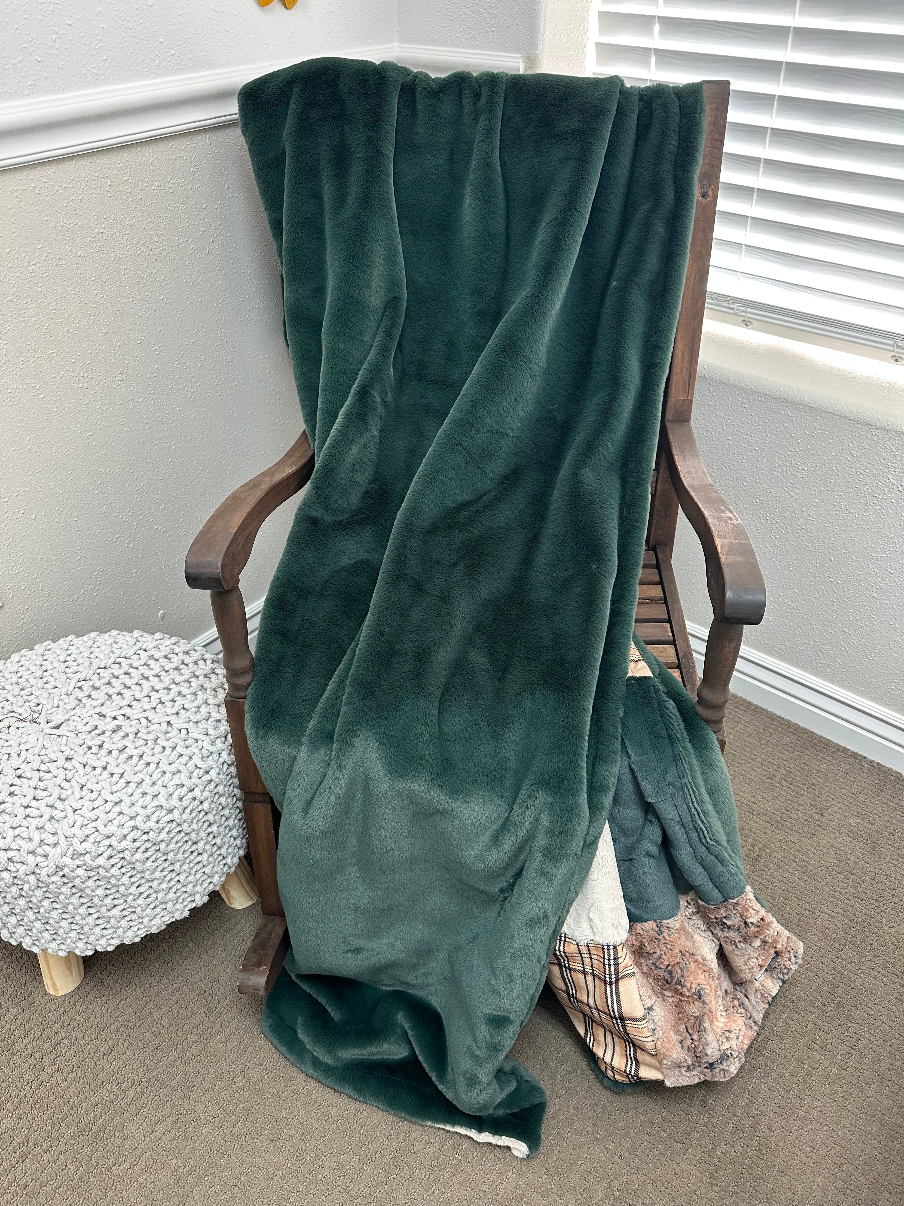 Forest Green Minky Mama