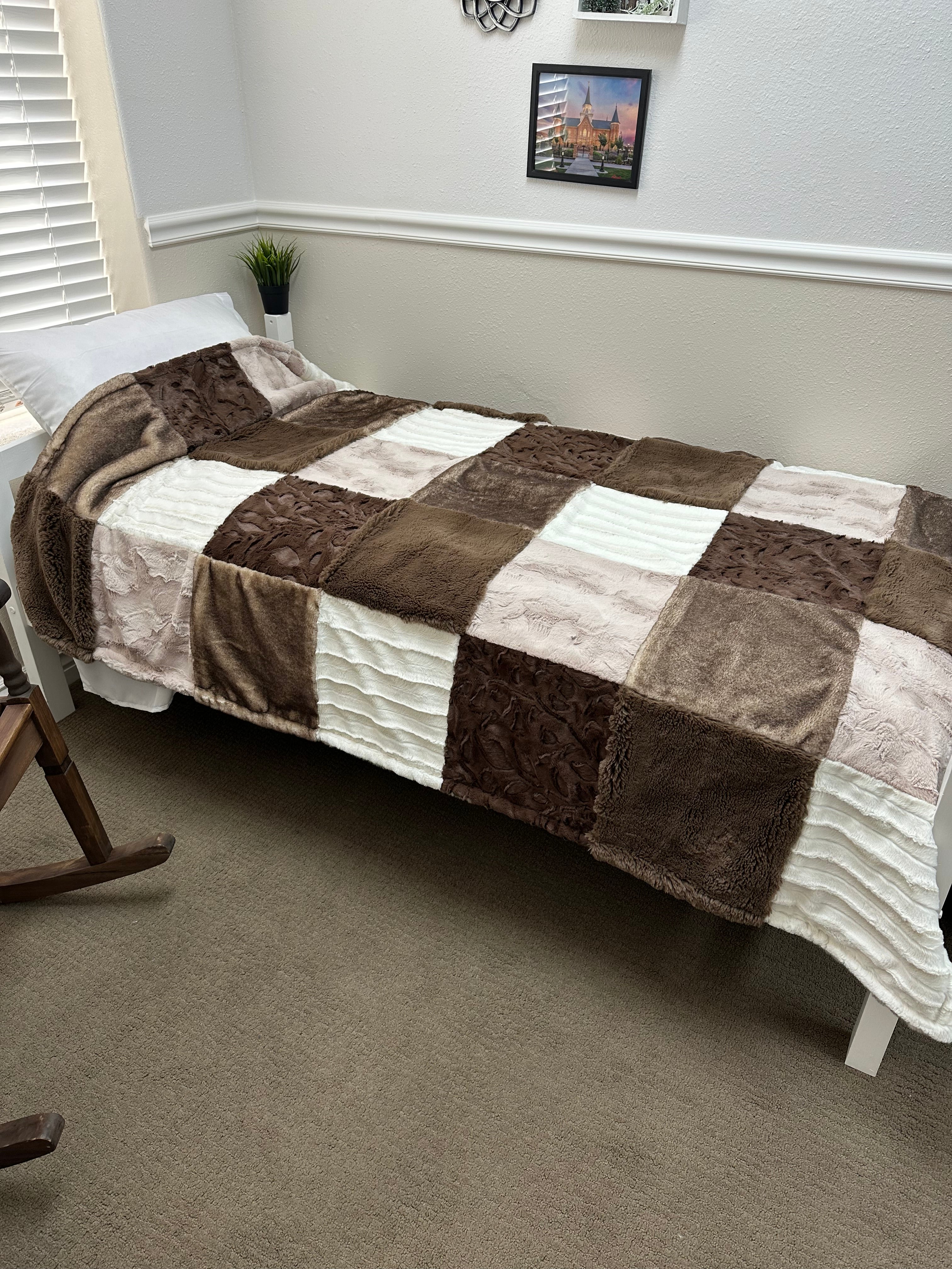 Browns and Tans Minky Mama