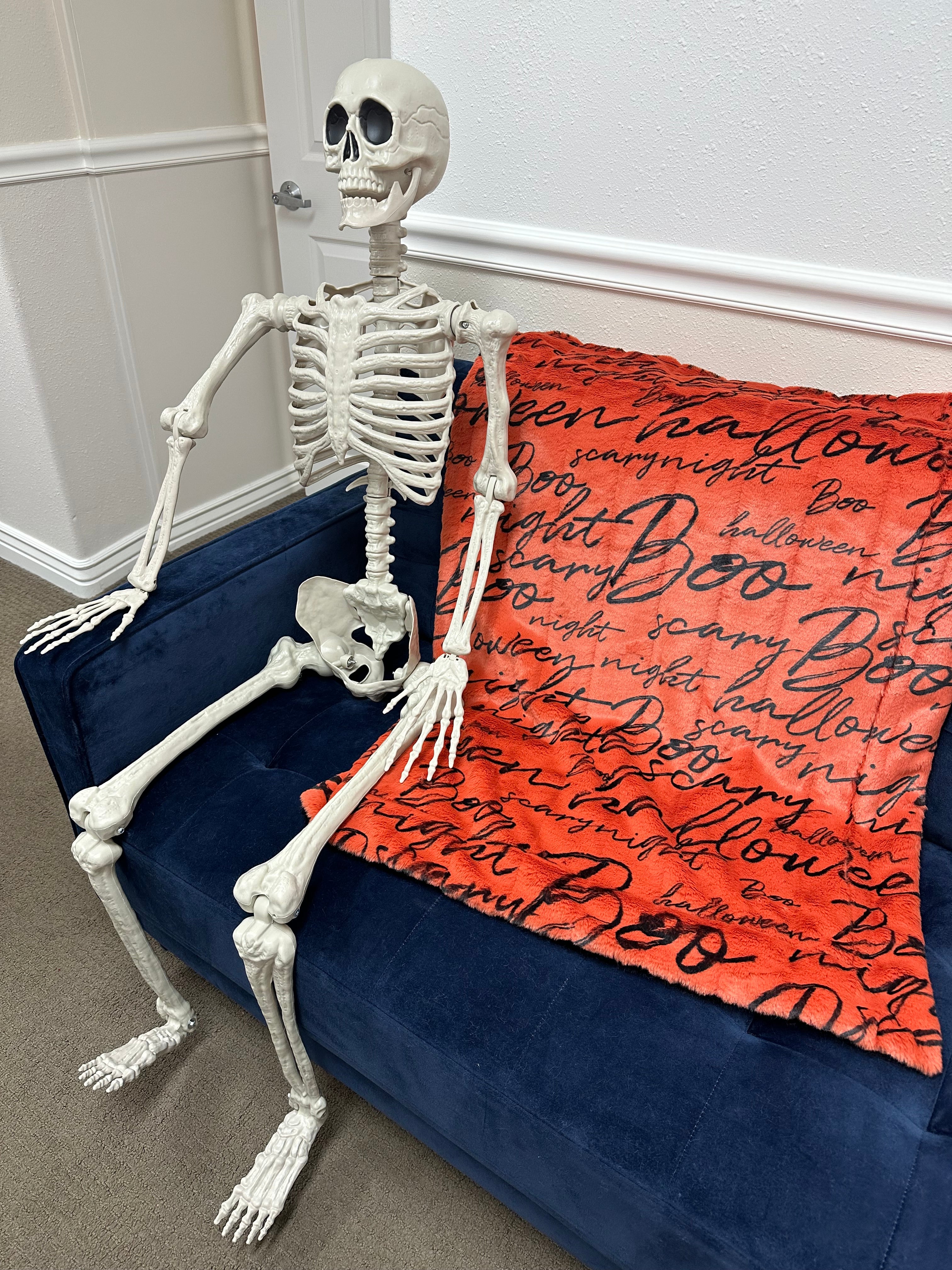 Halloween Scribble Throw