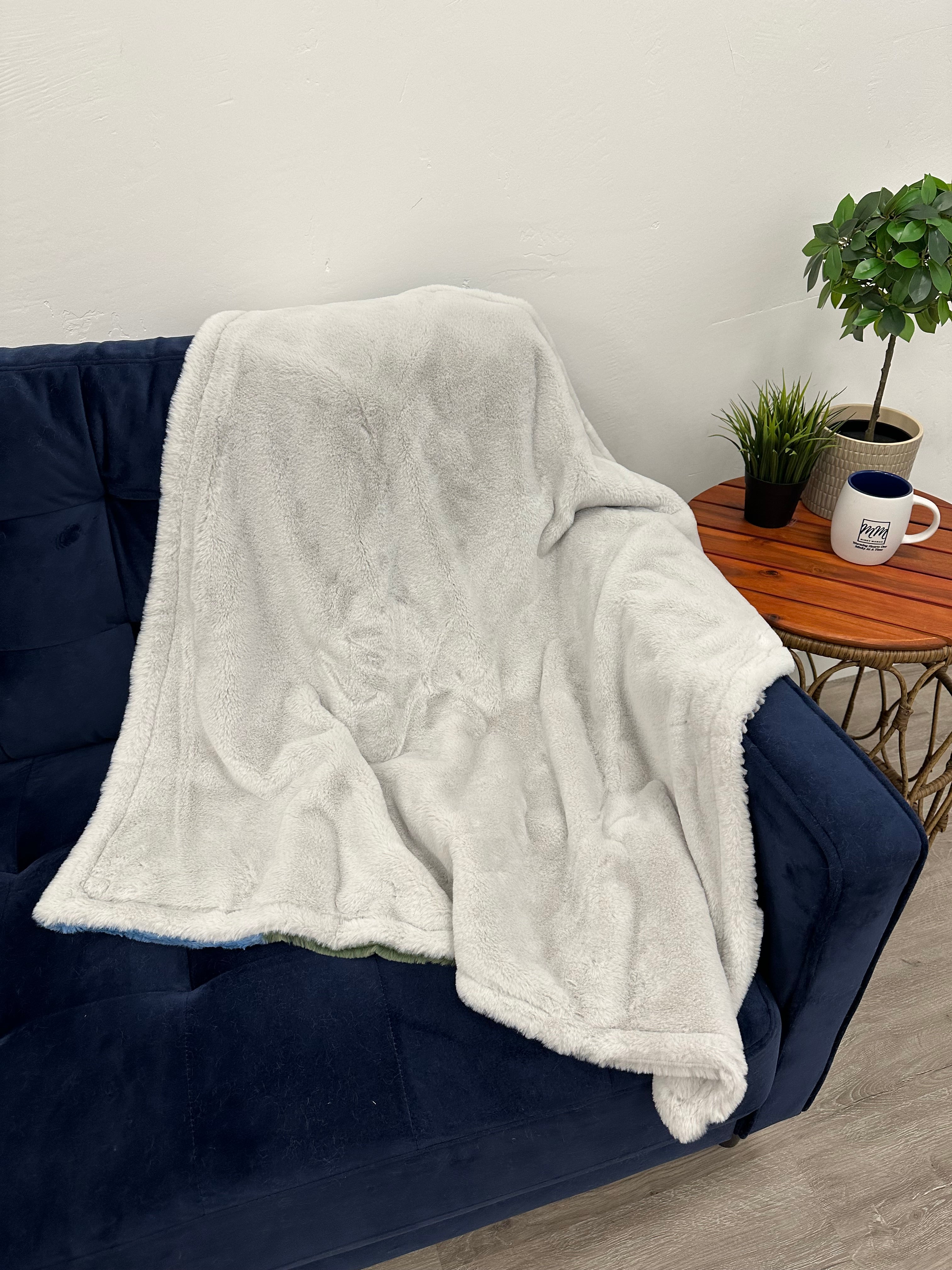 Dinosaur Infant With White Sage Baby Whispy on the Back