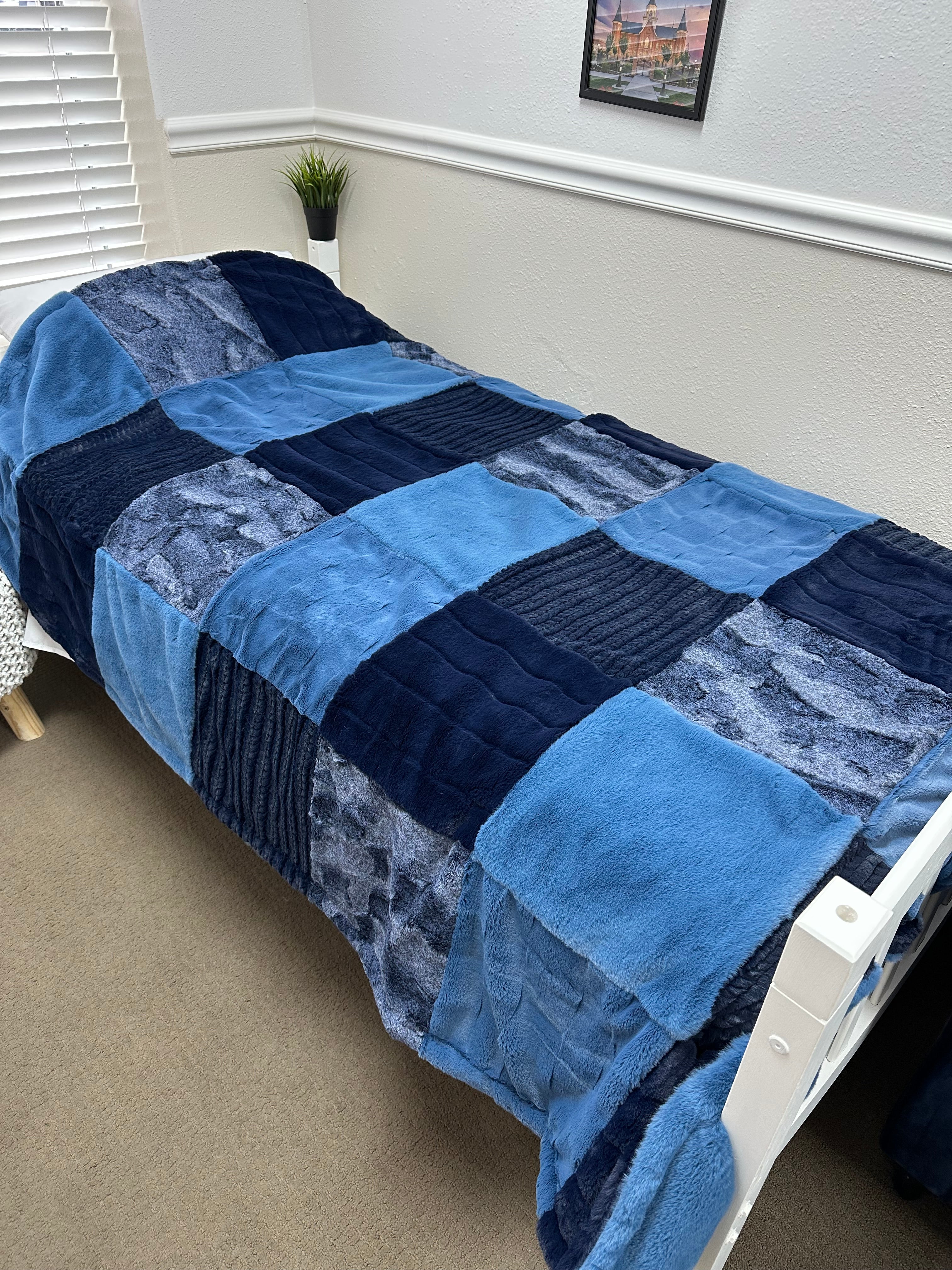 Jeans Blue Minky Mama