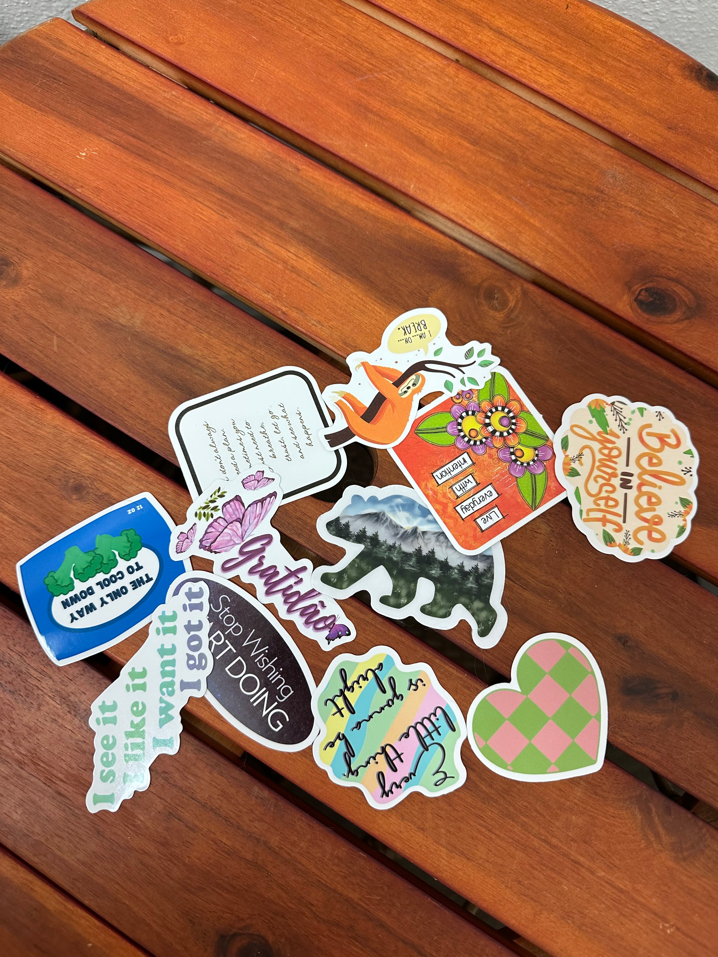 Mystery pack of 10 stickers