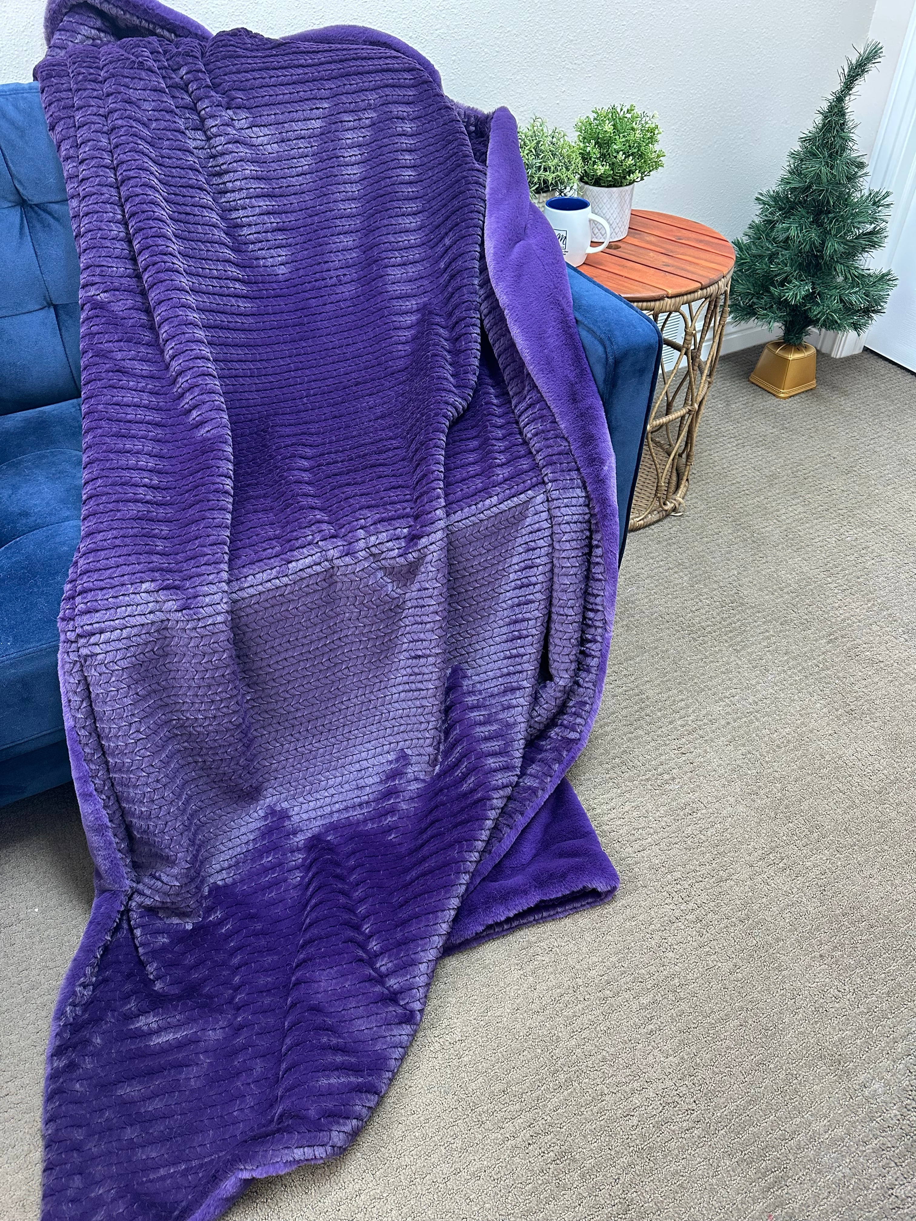 Purple Simple Minky Mama