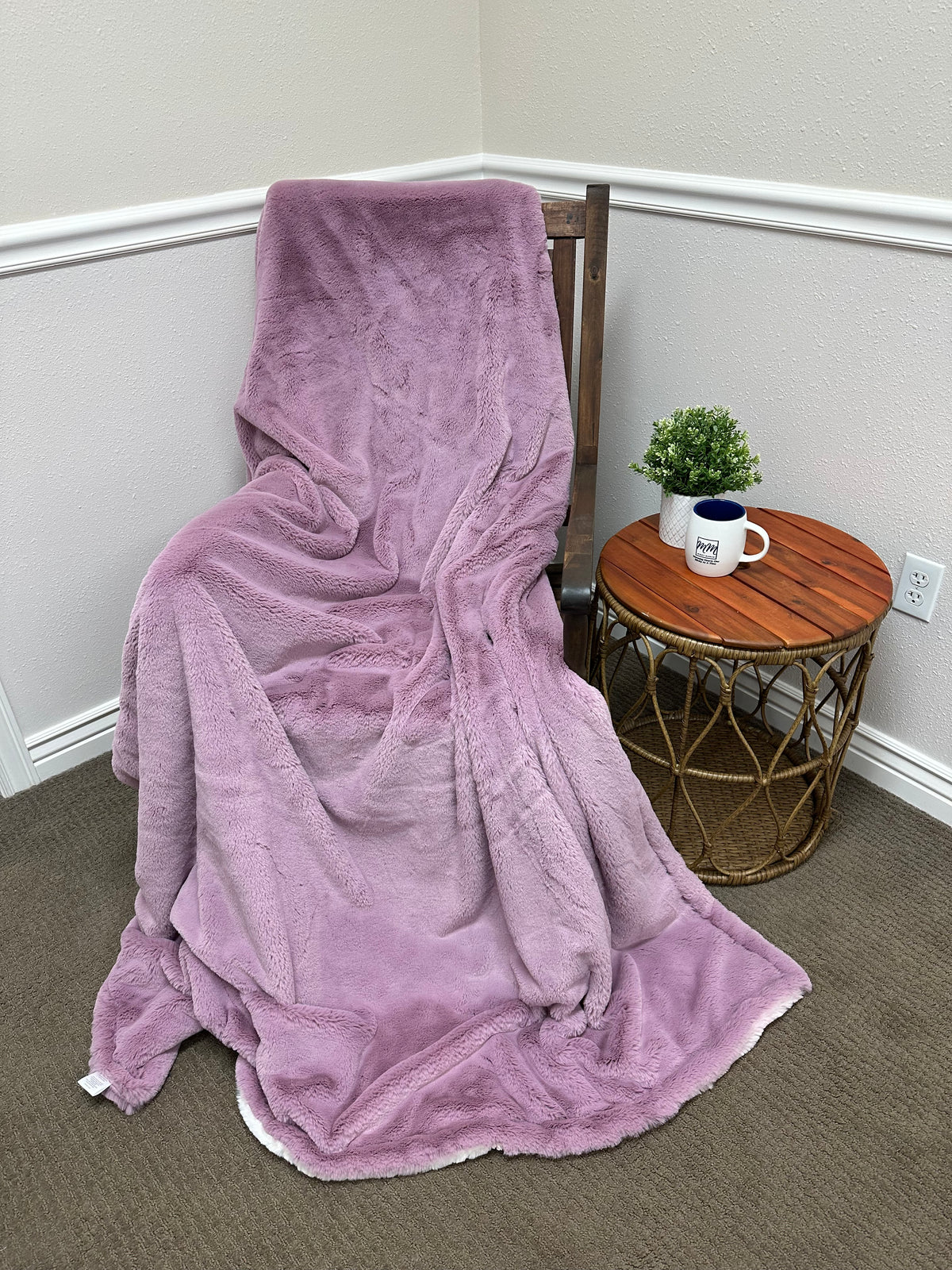 Misty Mauve Bunny Minky Mama