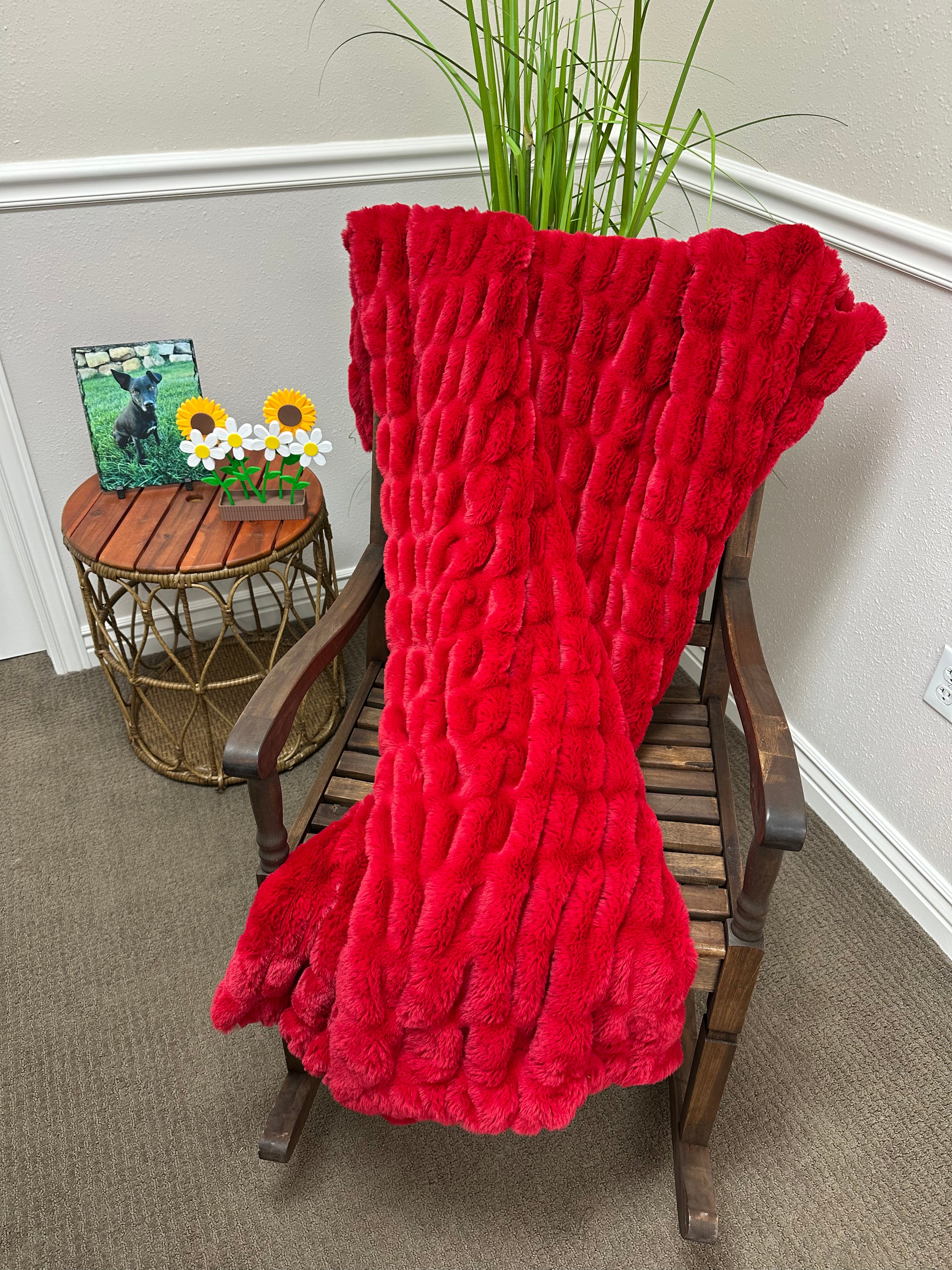 Red Milan Throw