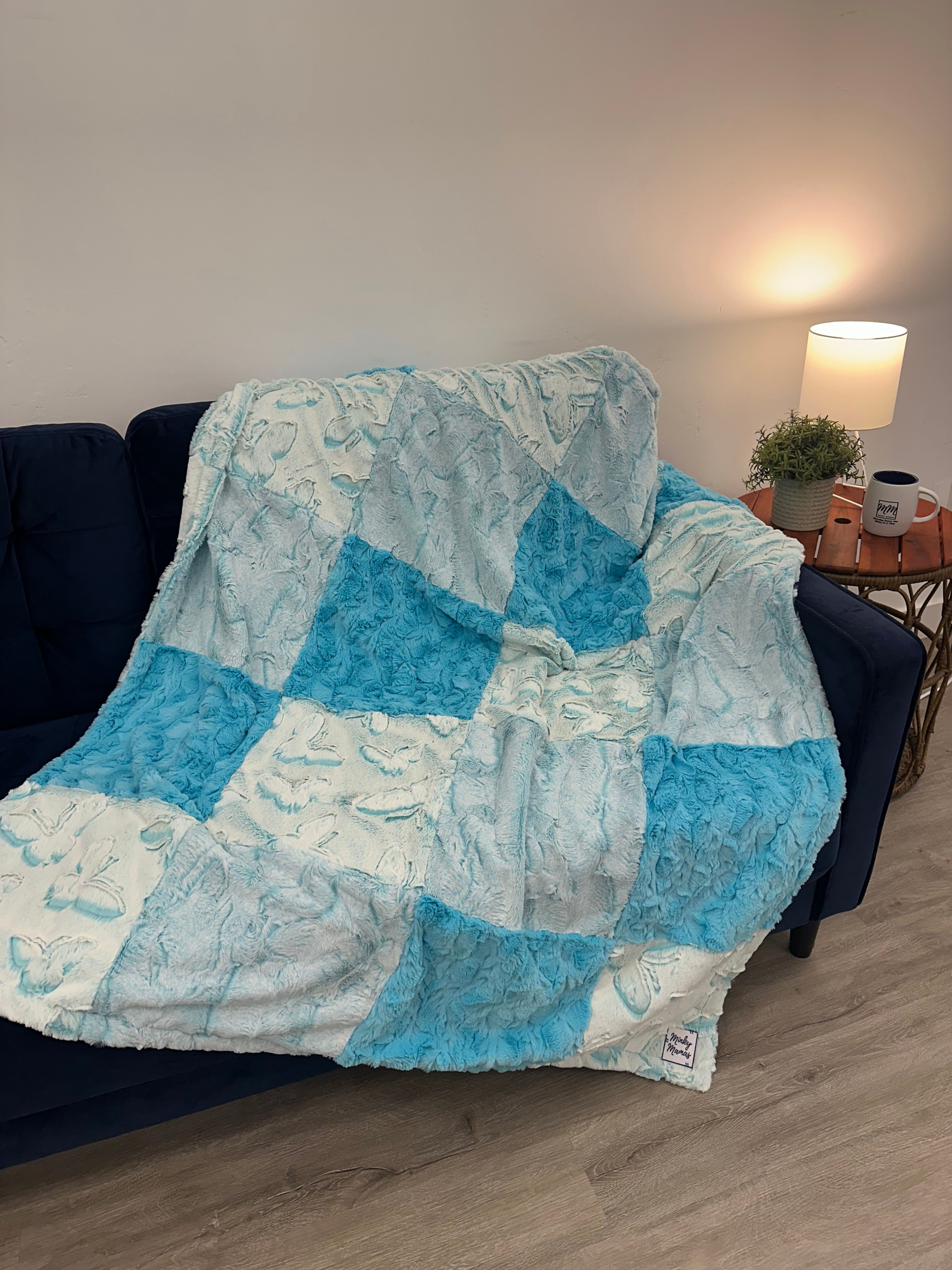 Blue Butterfly Throw
