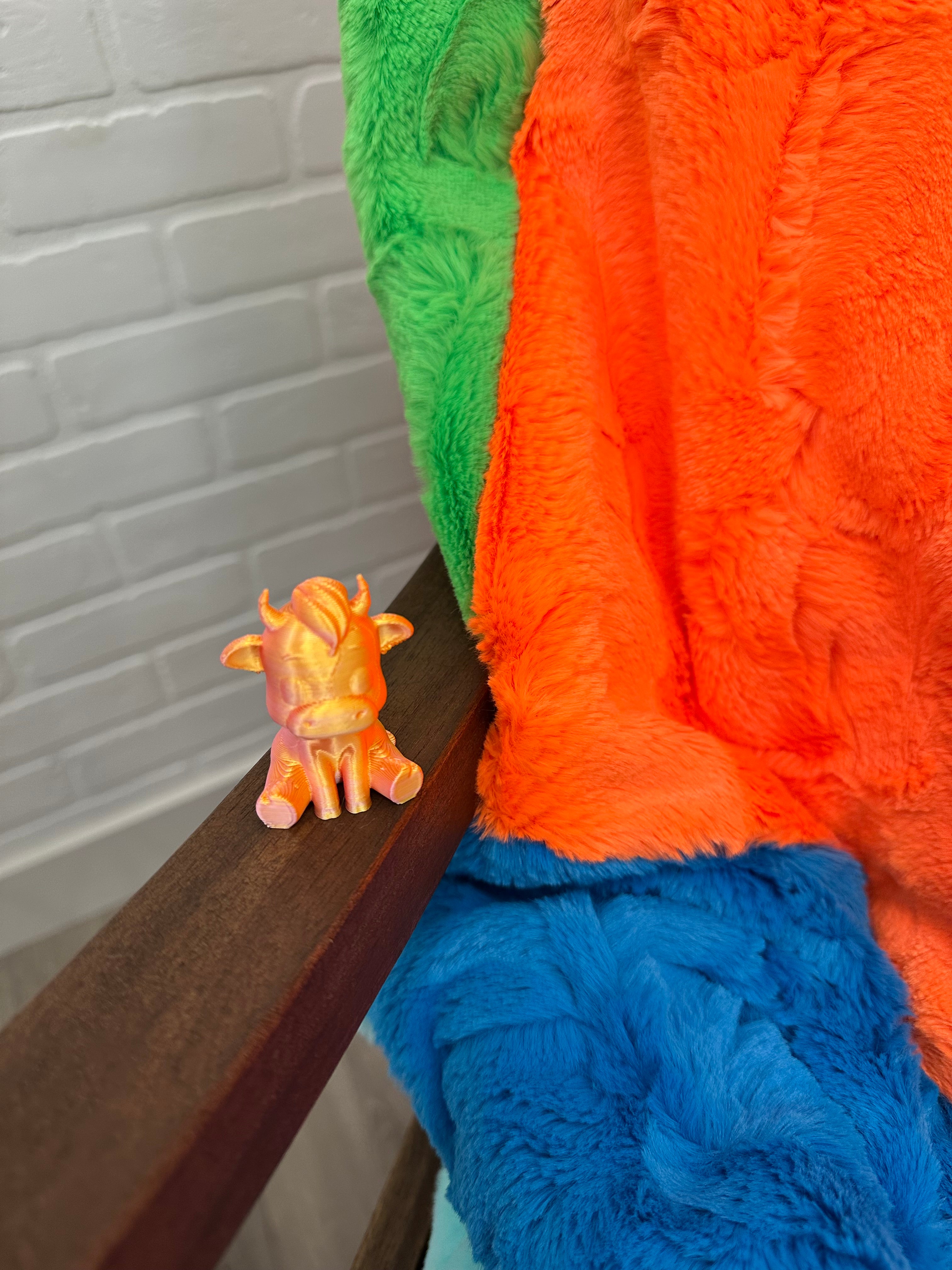 Neon Patchwork Minky Mama