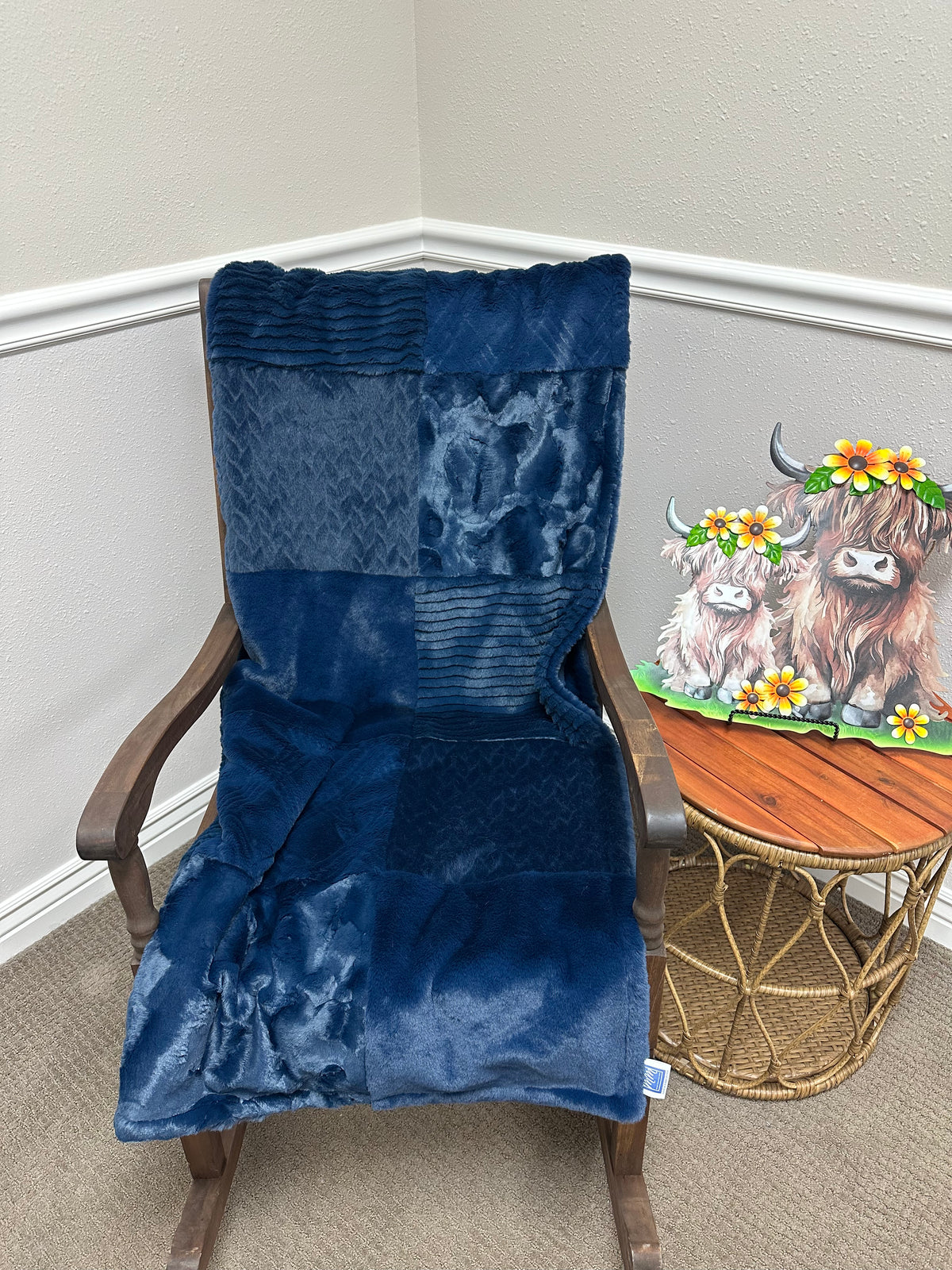 Navy Quinn Throw