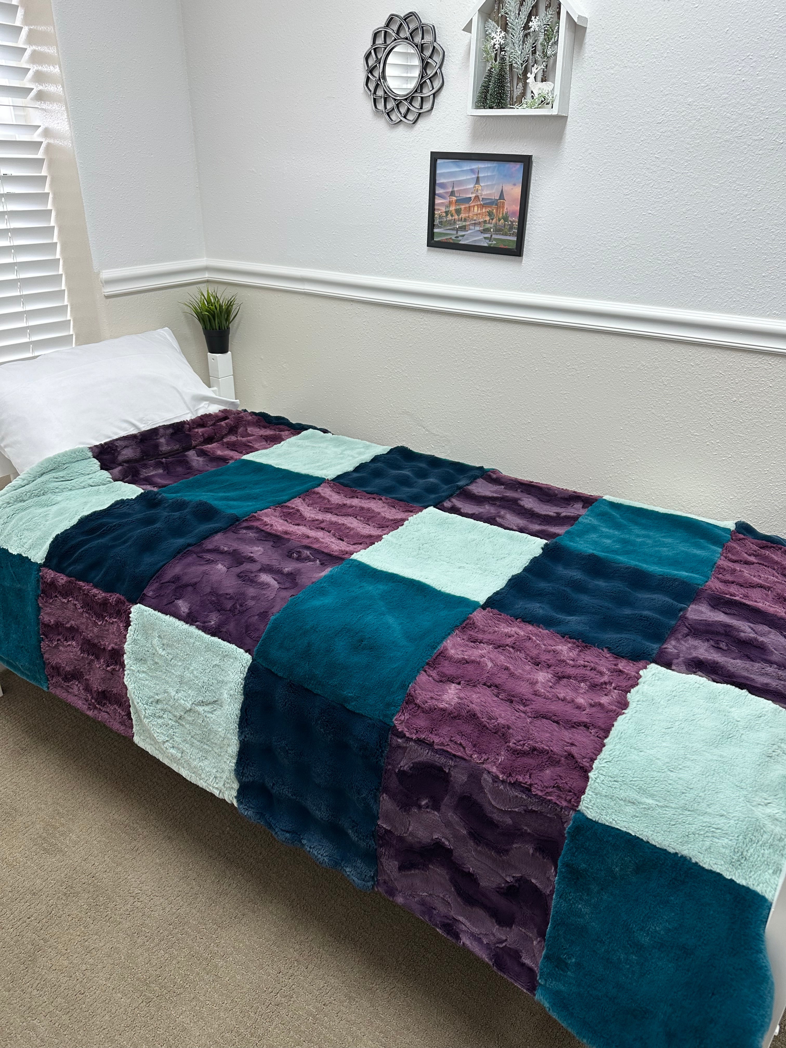 Purples and blues Minky Mama