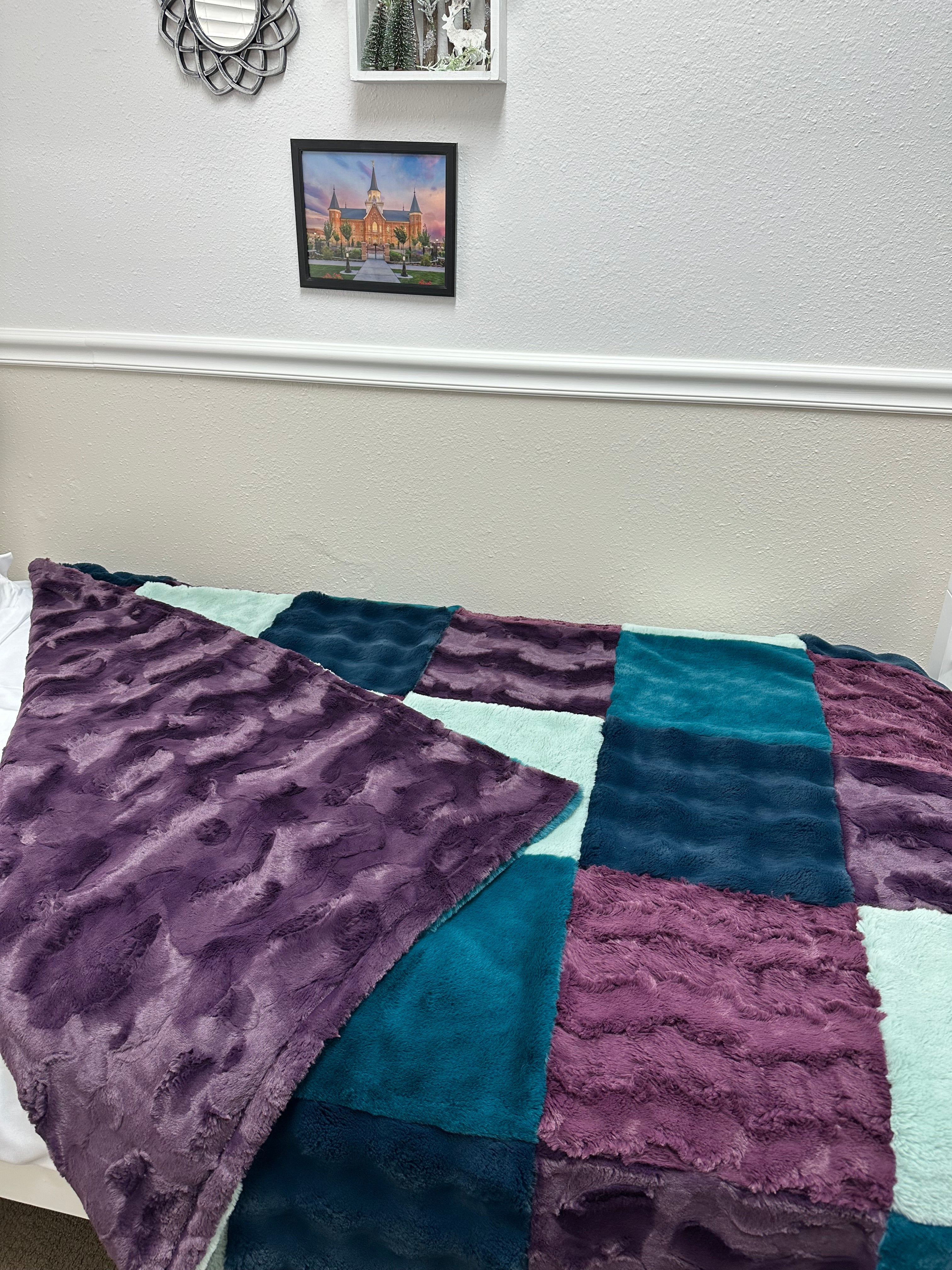 Purples and blues Minky Mama