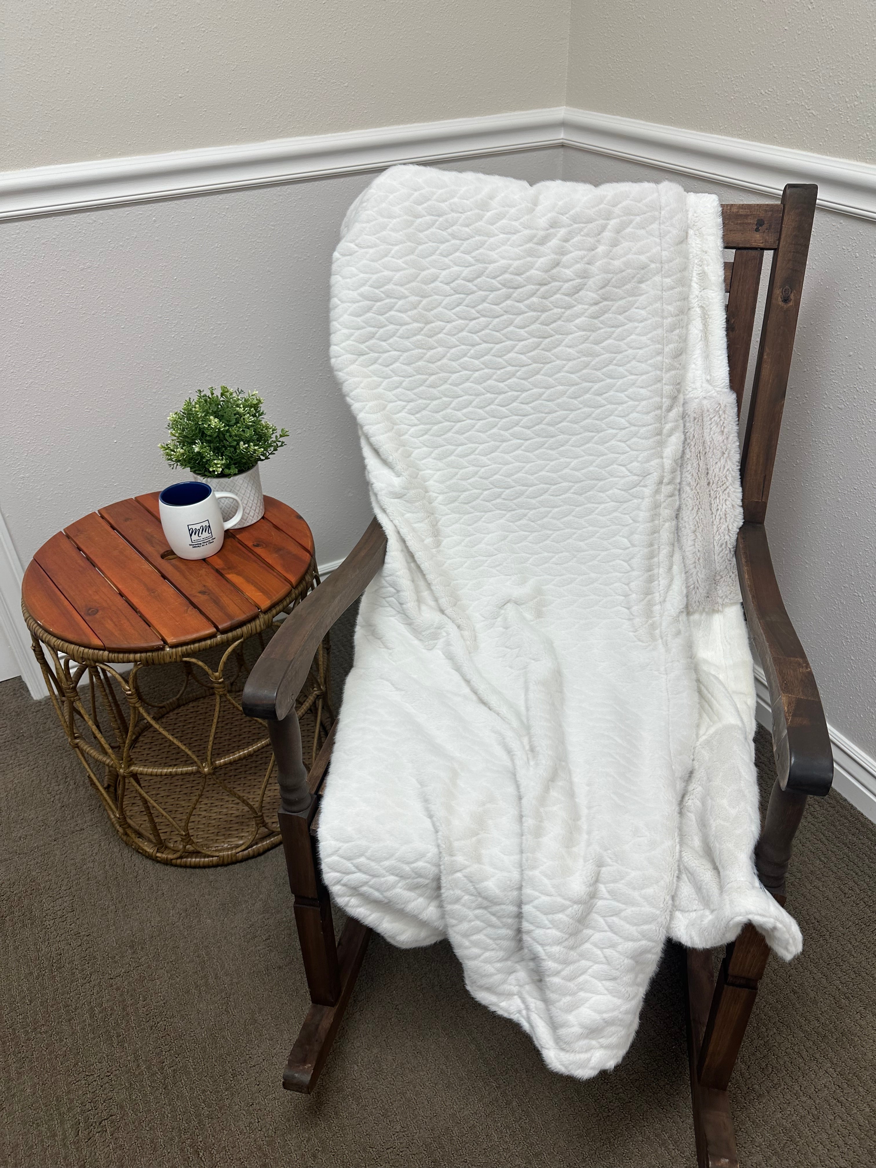 Cream Neutral Throw