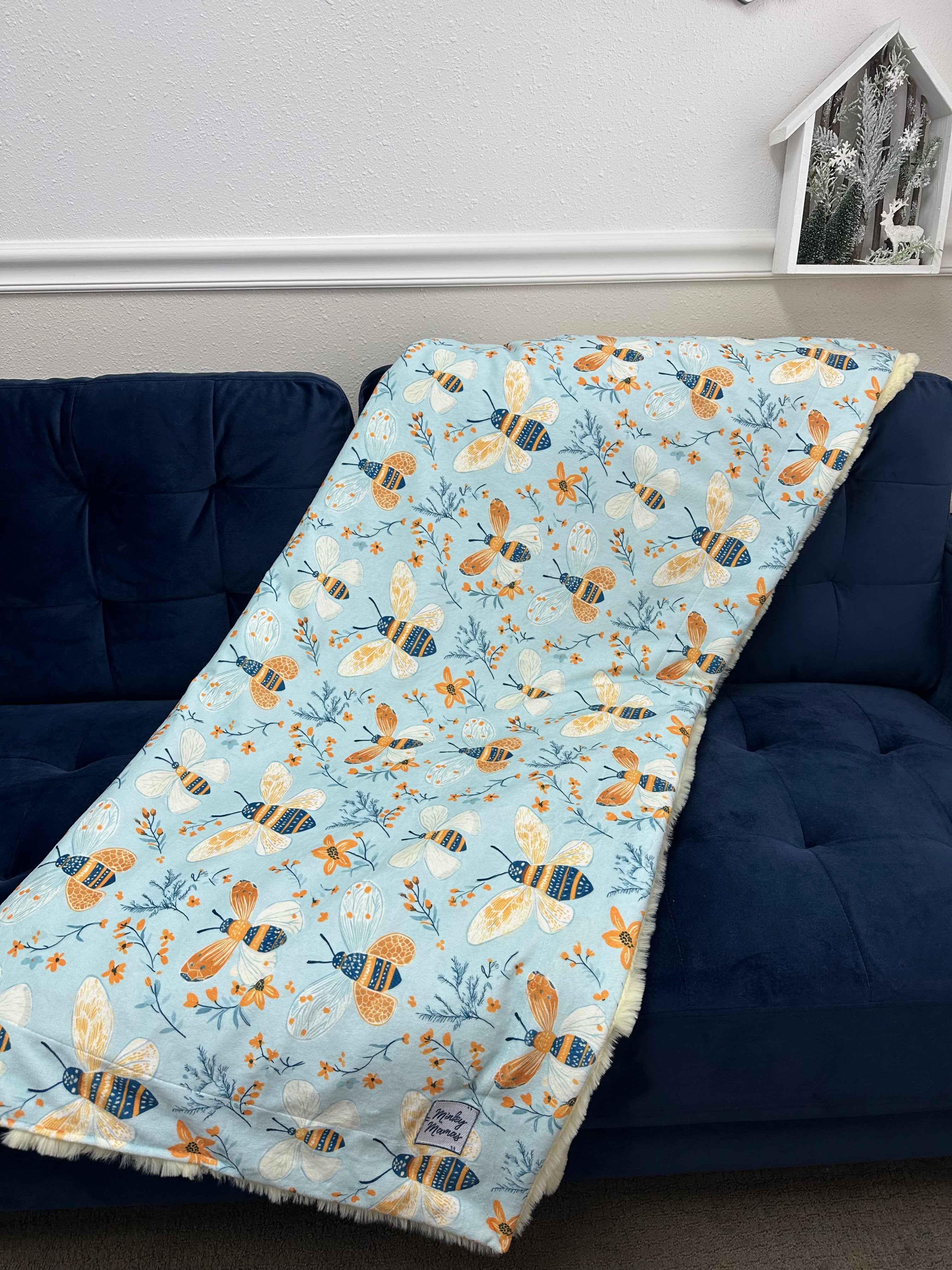 Butter Bunny Bee Throw