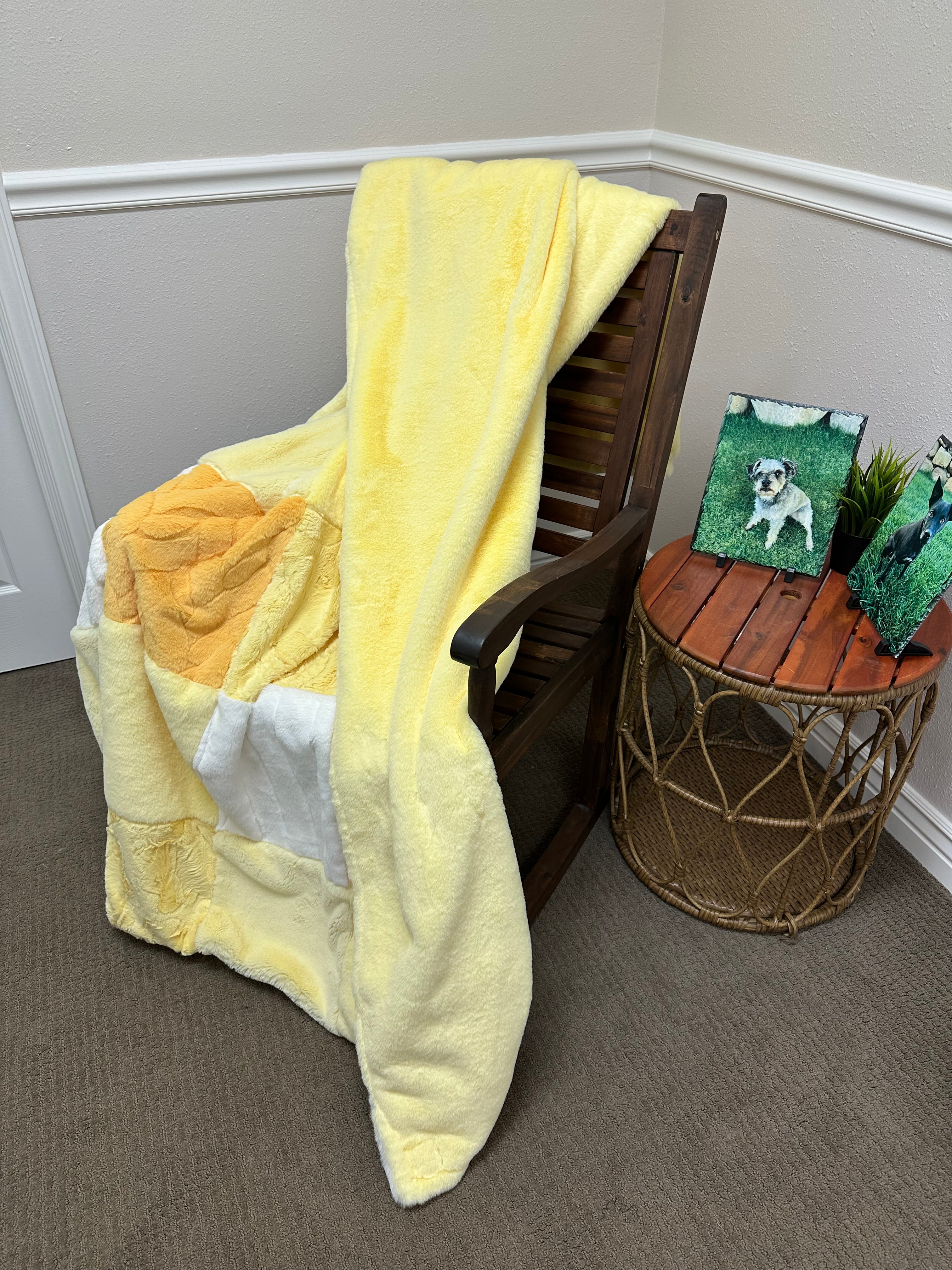 Yellow butter Bunny Minky Mama