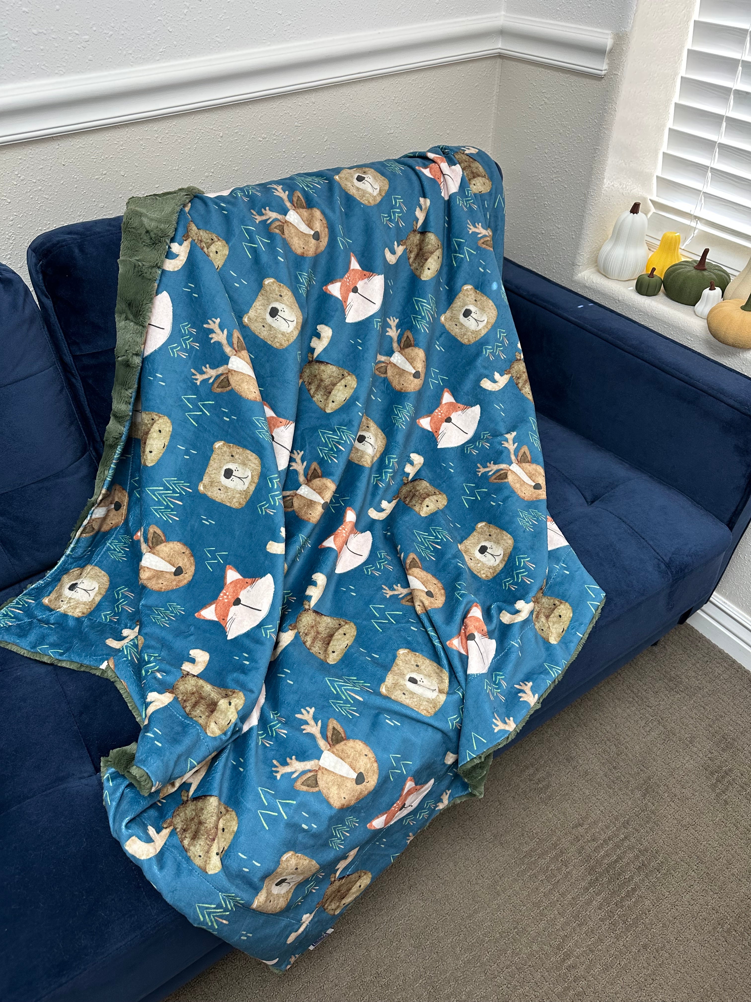 Forest Animals Throw