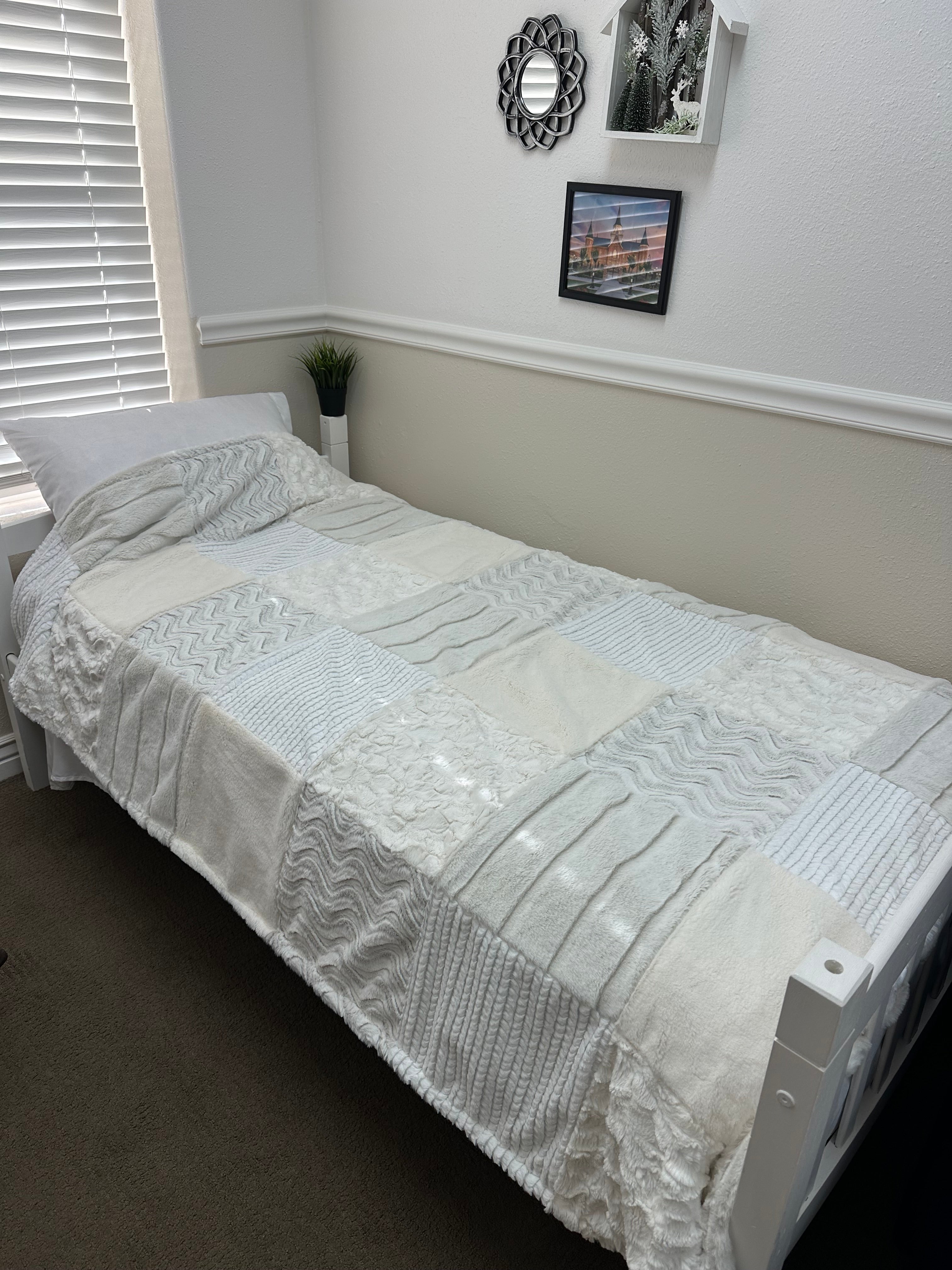 White/Cream Minky Mama