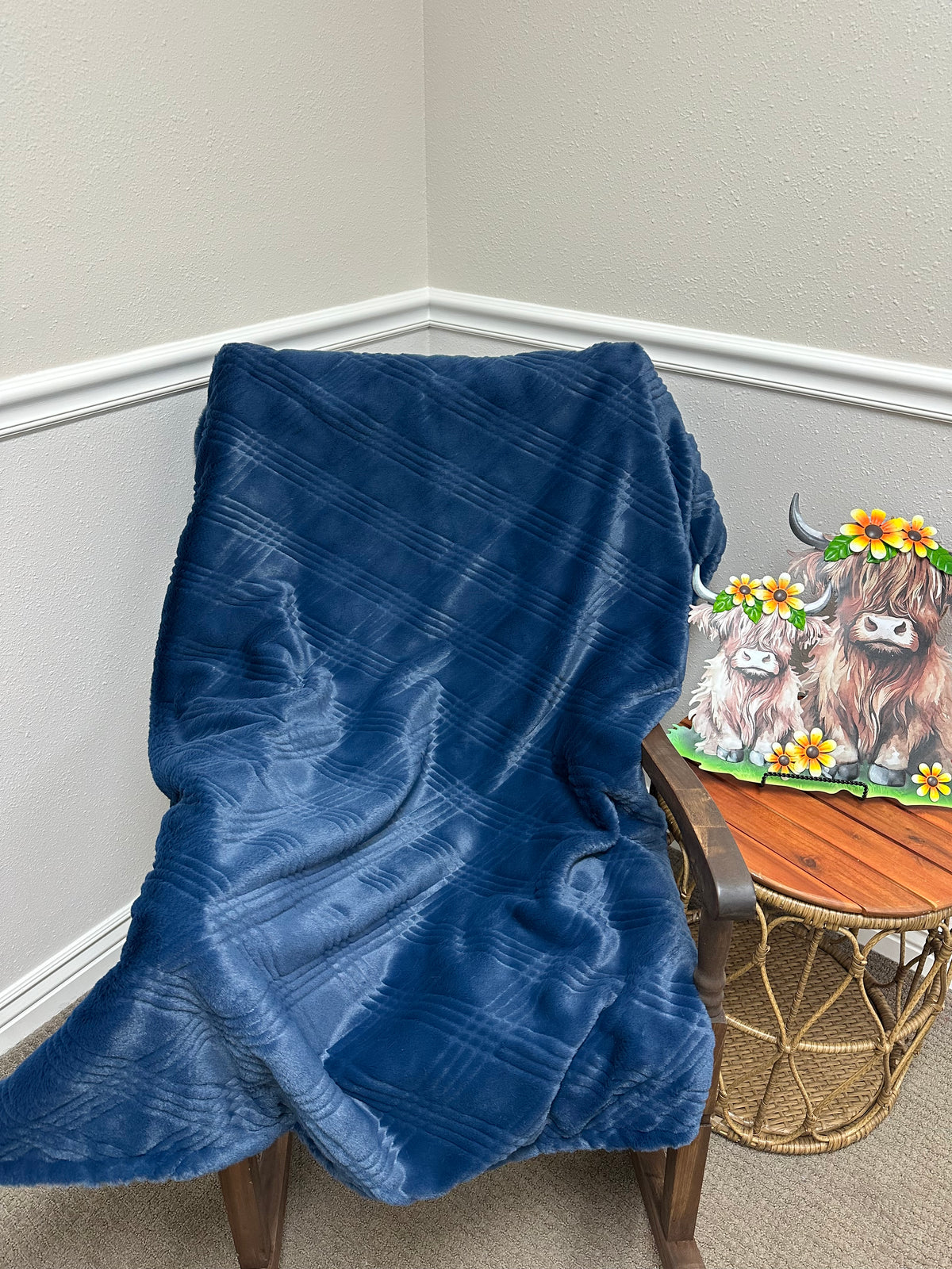 Navy Quinn Throw
