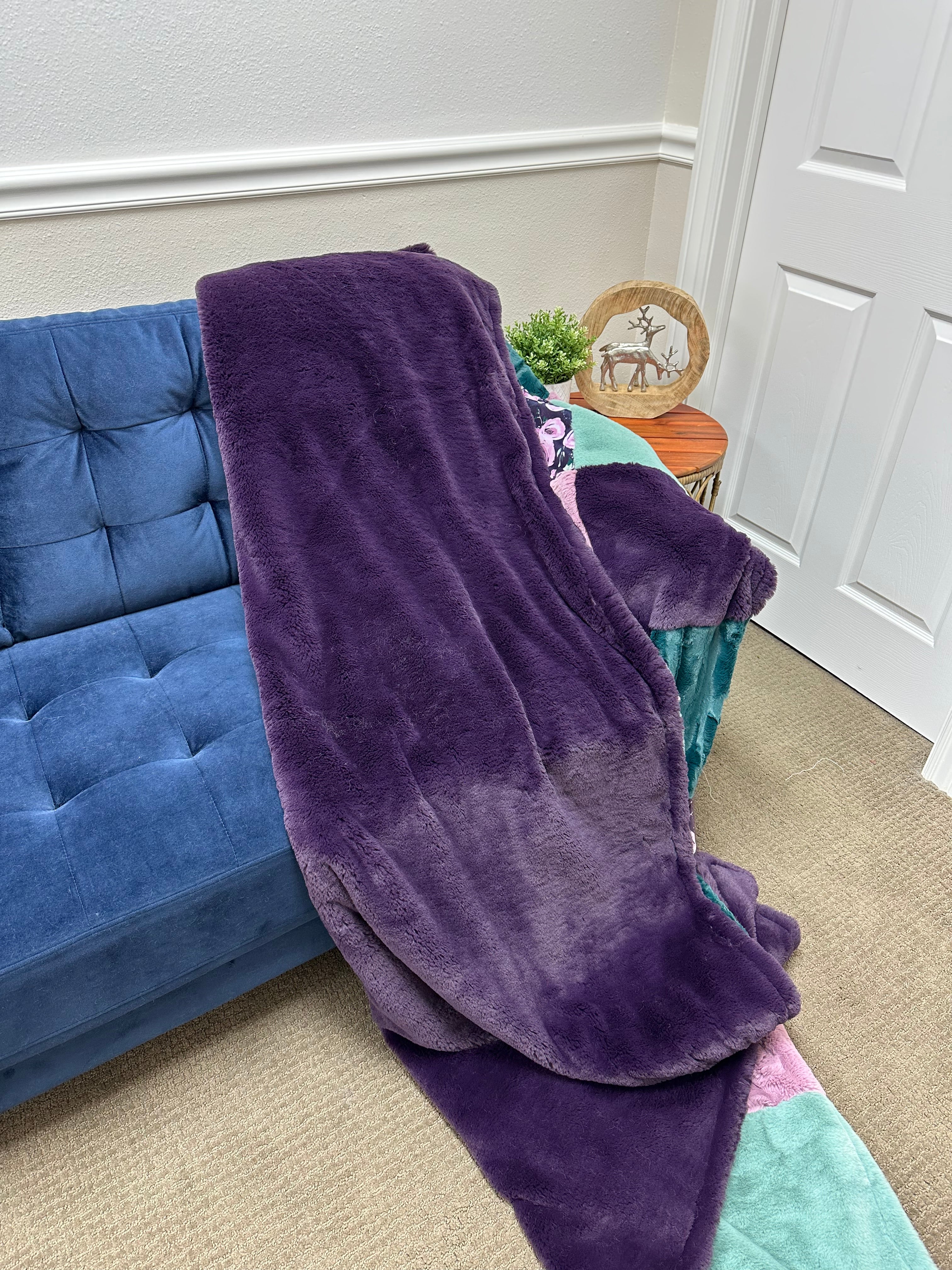 Floral Lush Bunny Minky Mama