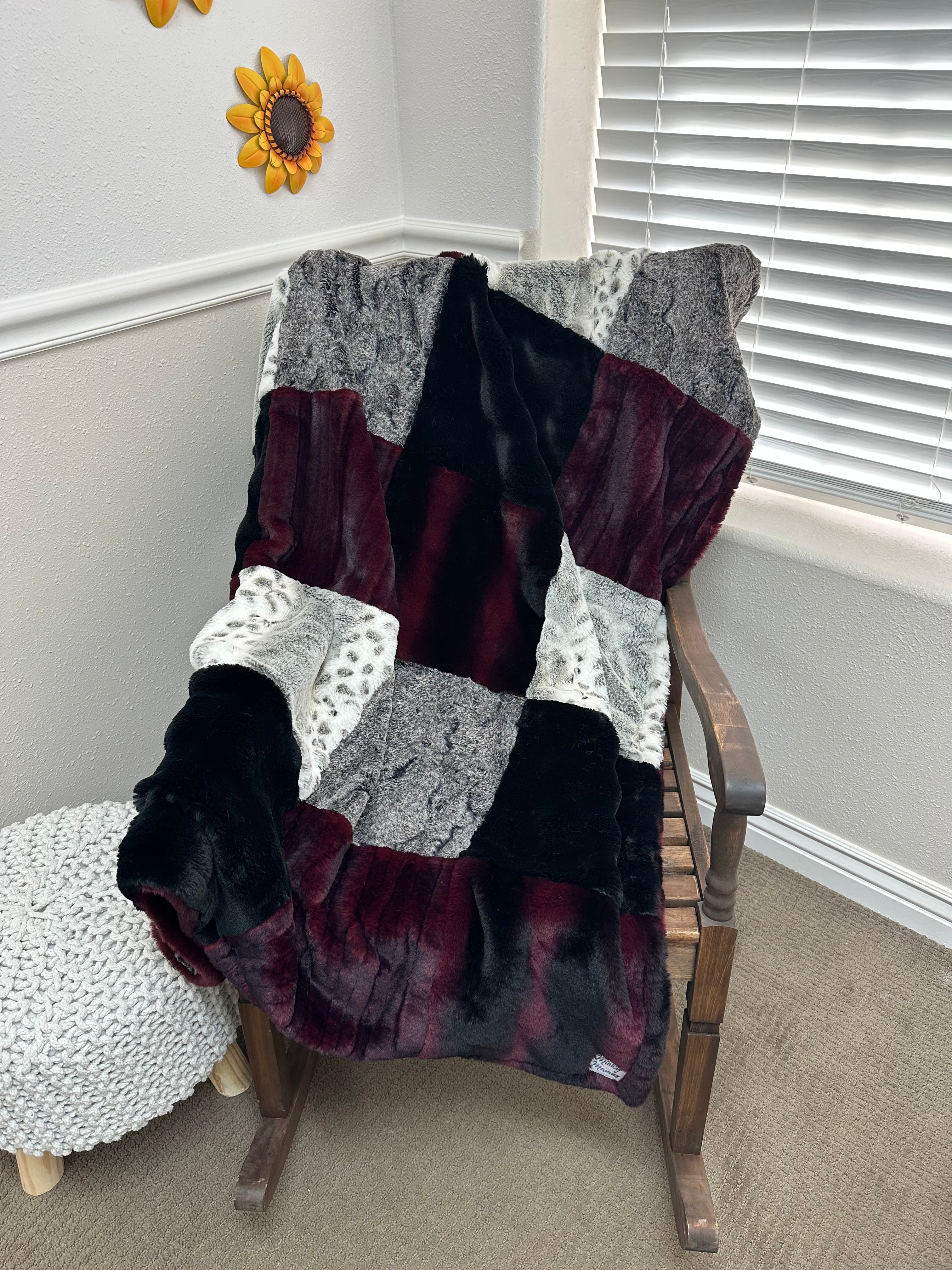Cherry Cola Denver Patchwork Throw