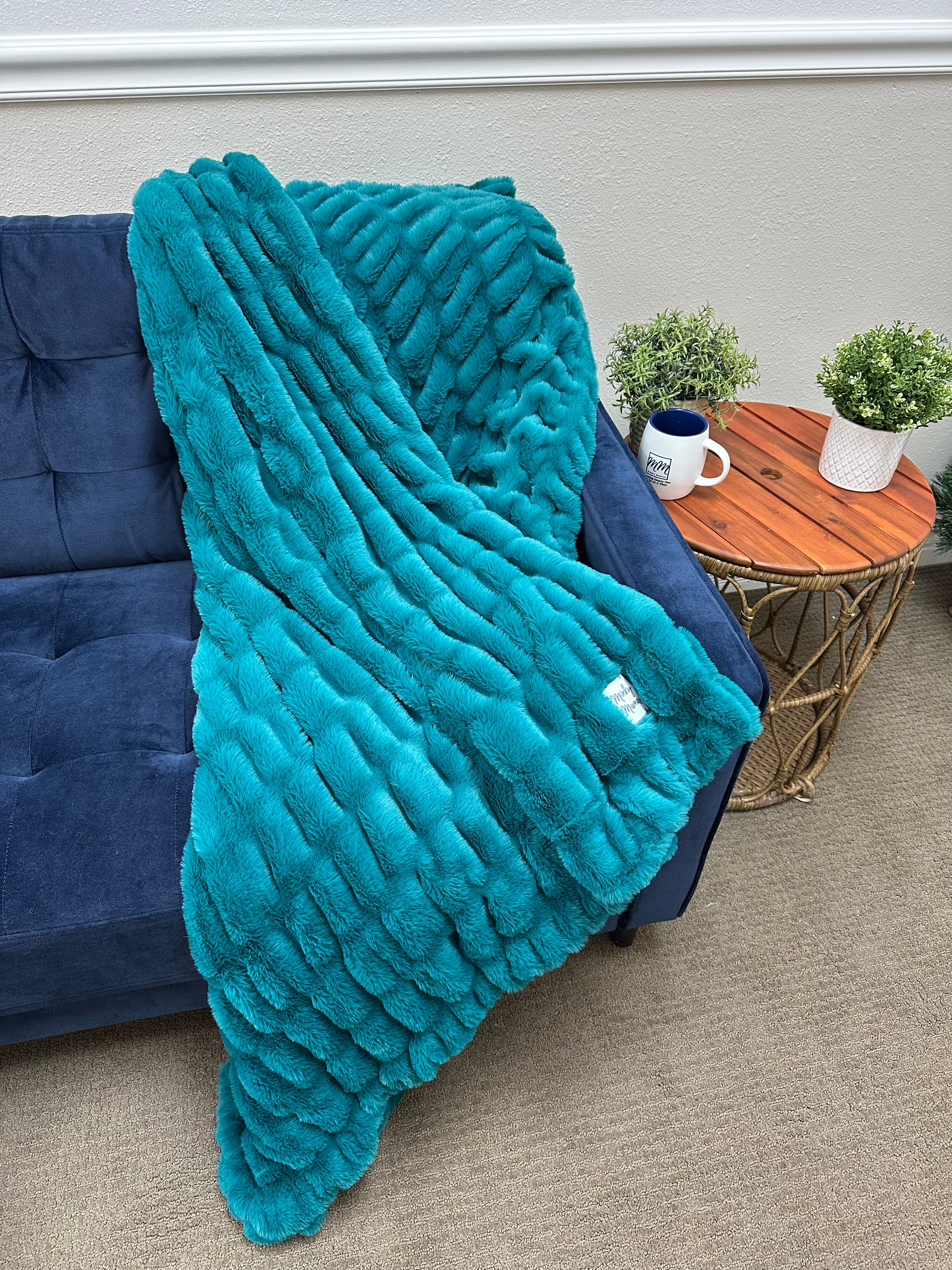 Deep Teal Sharpei Throw