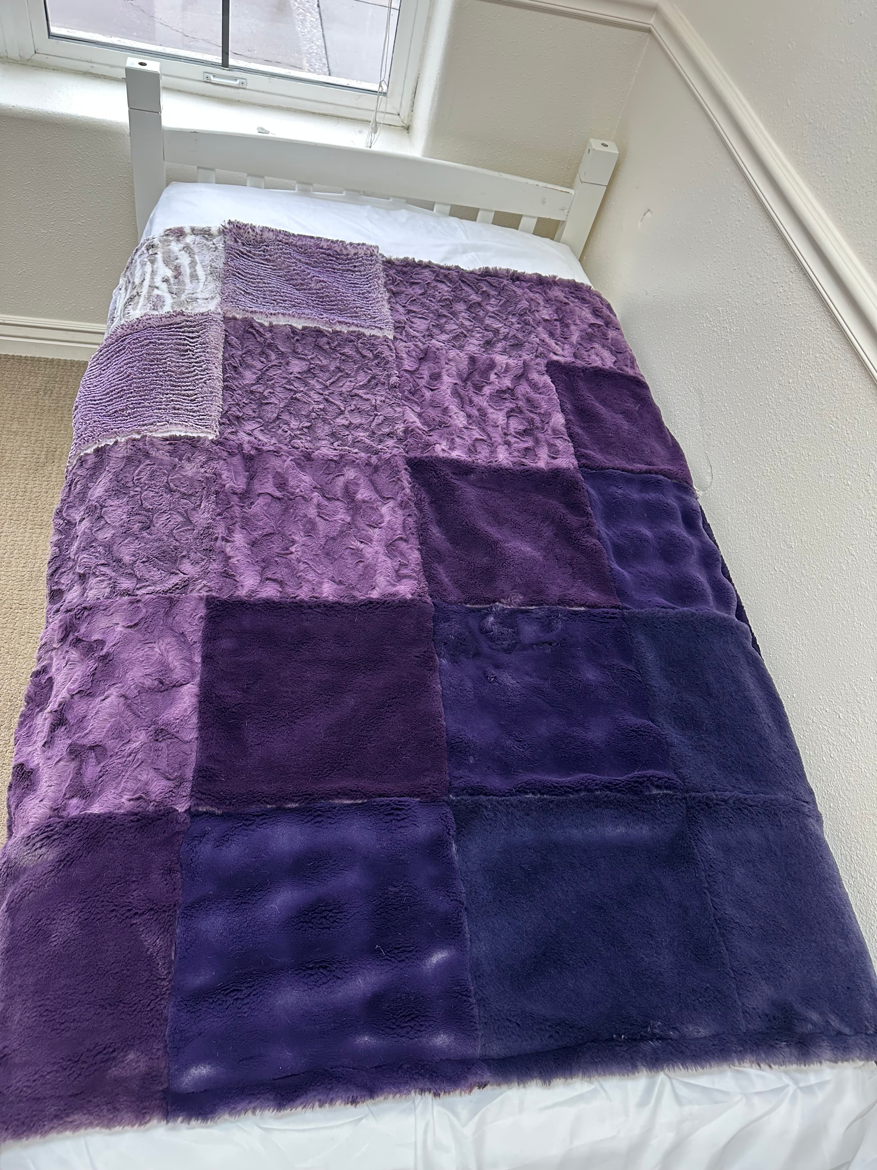 Ombré Purple Throw