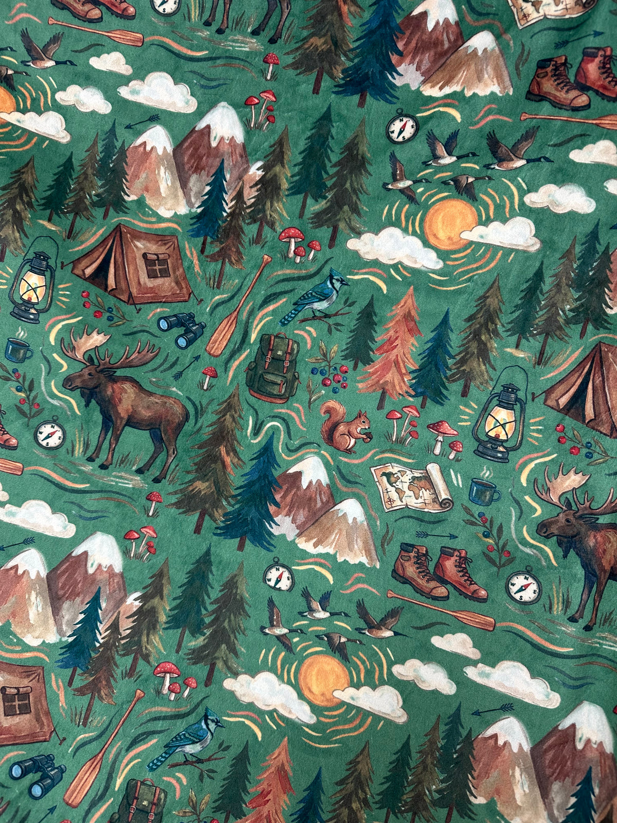 Moose Camping Marsh 60”x72”