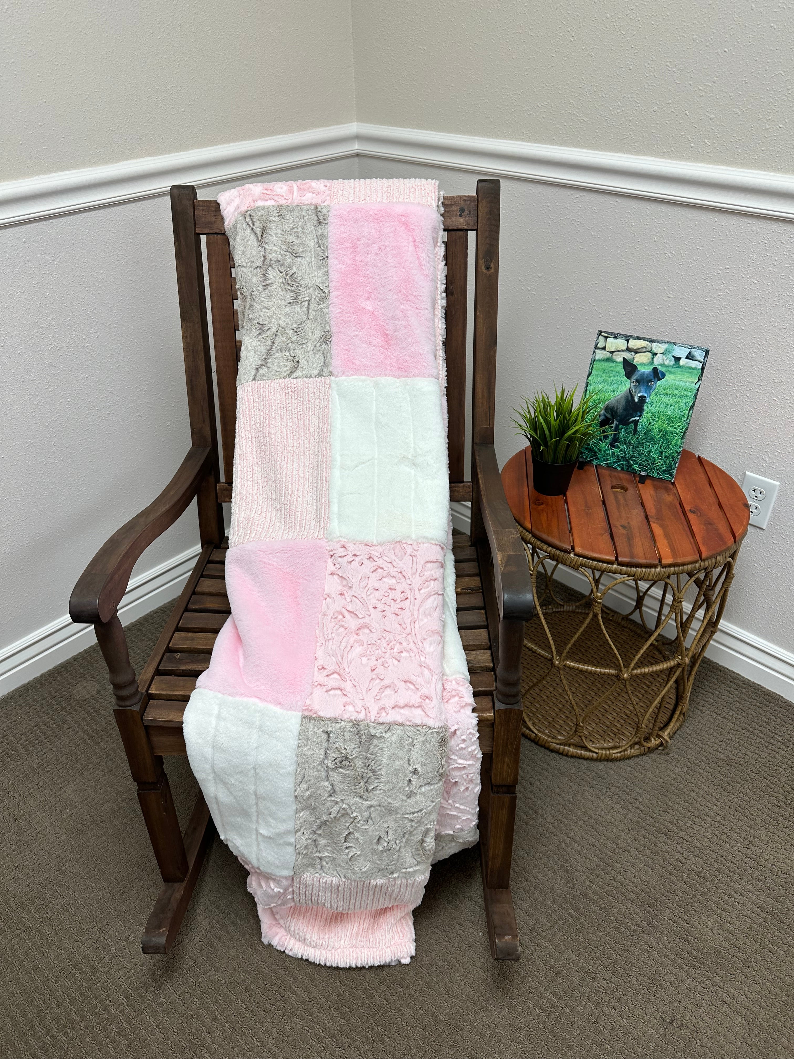 Pink poppy Minky Mama