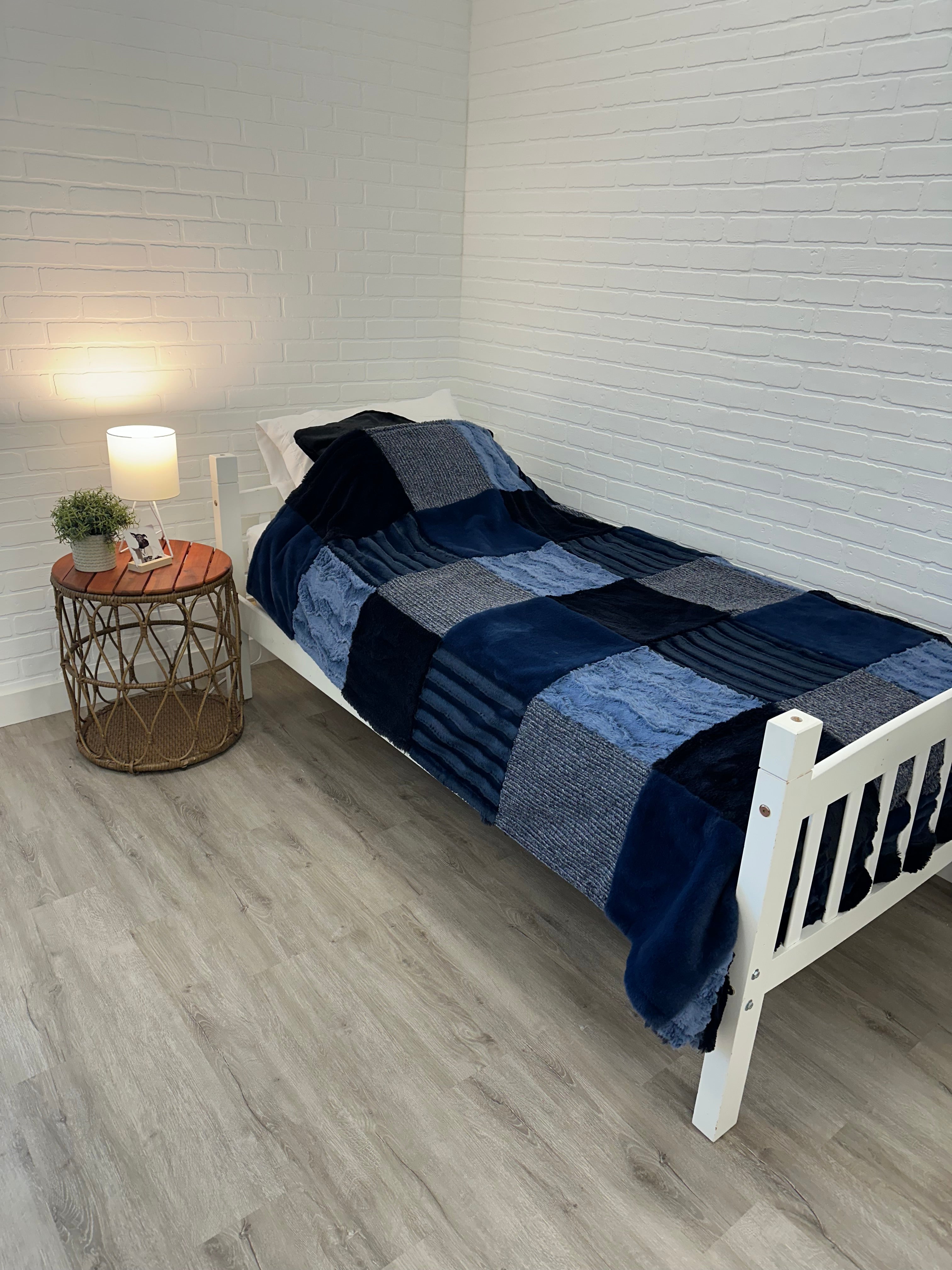 Navy blue Minky Mama