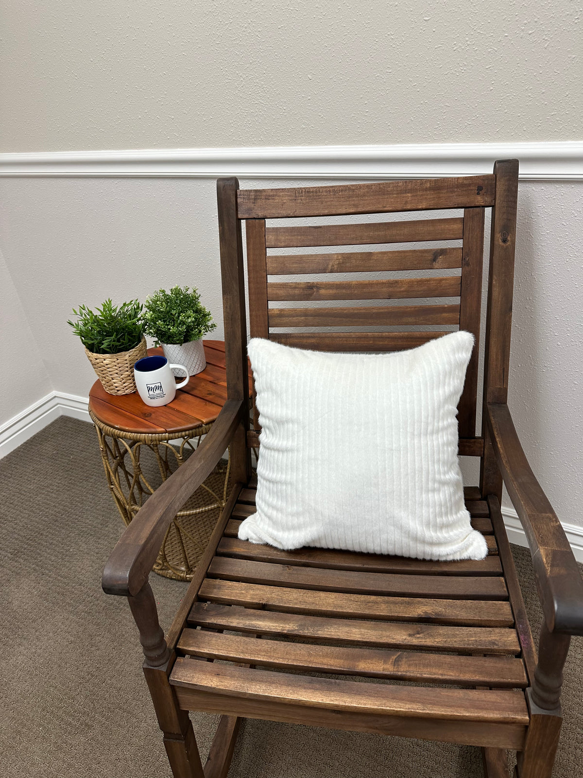 Natural Hannah Throw Pillow