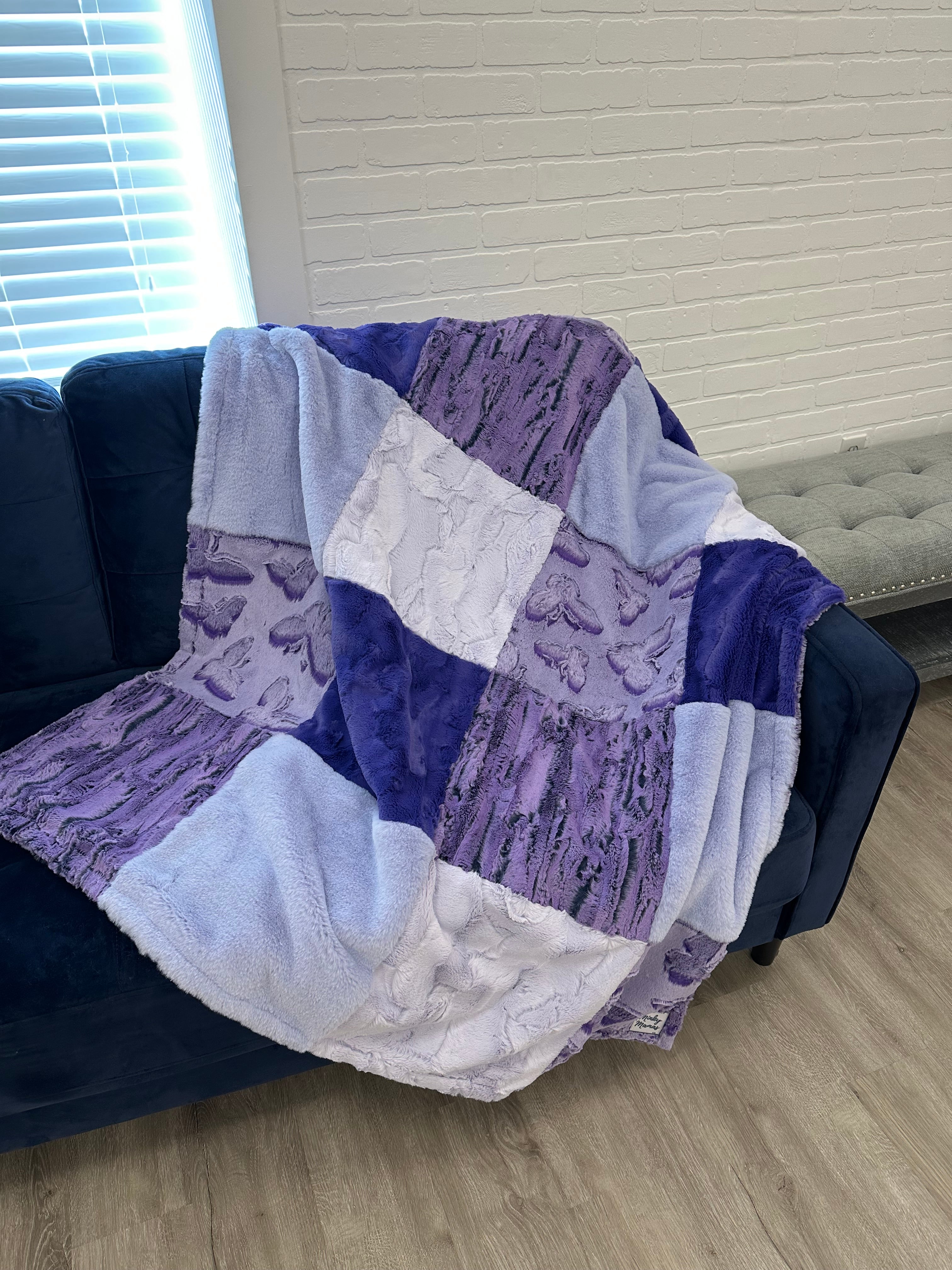 Purple Butterfly Throw