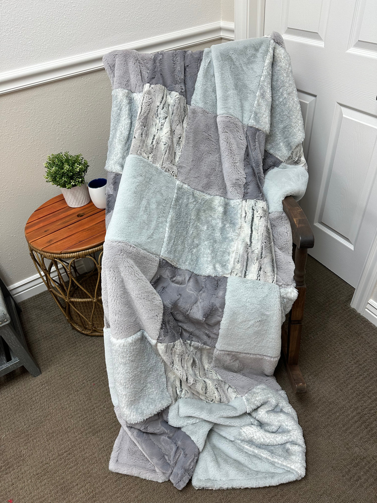 Grey Encore Minky Mama