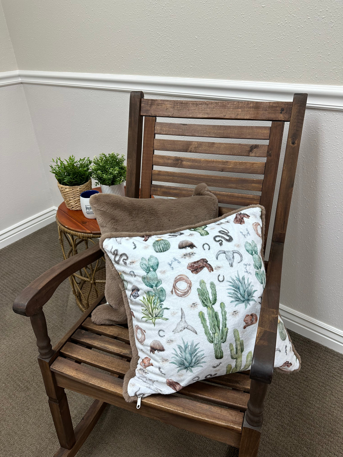 Desert Cuddle Throw Pillow
