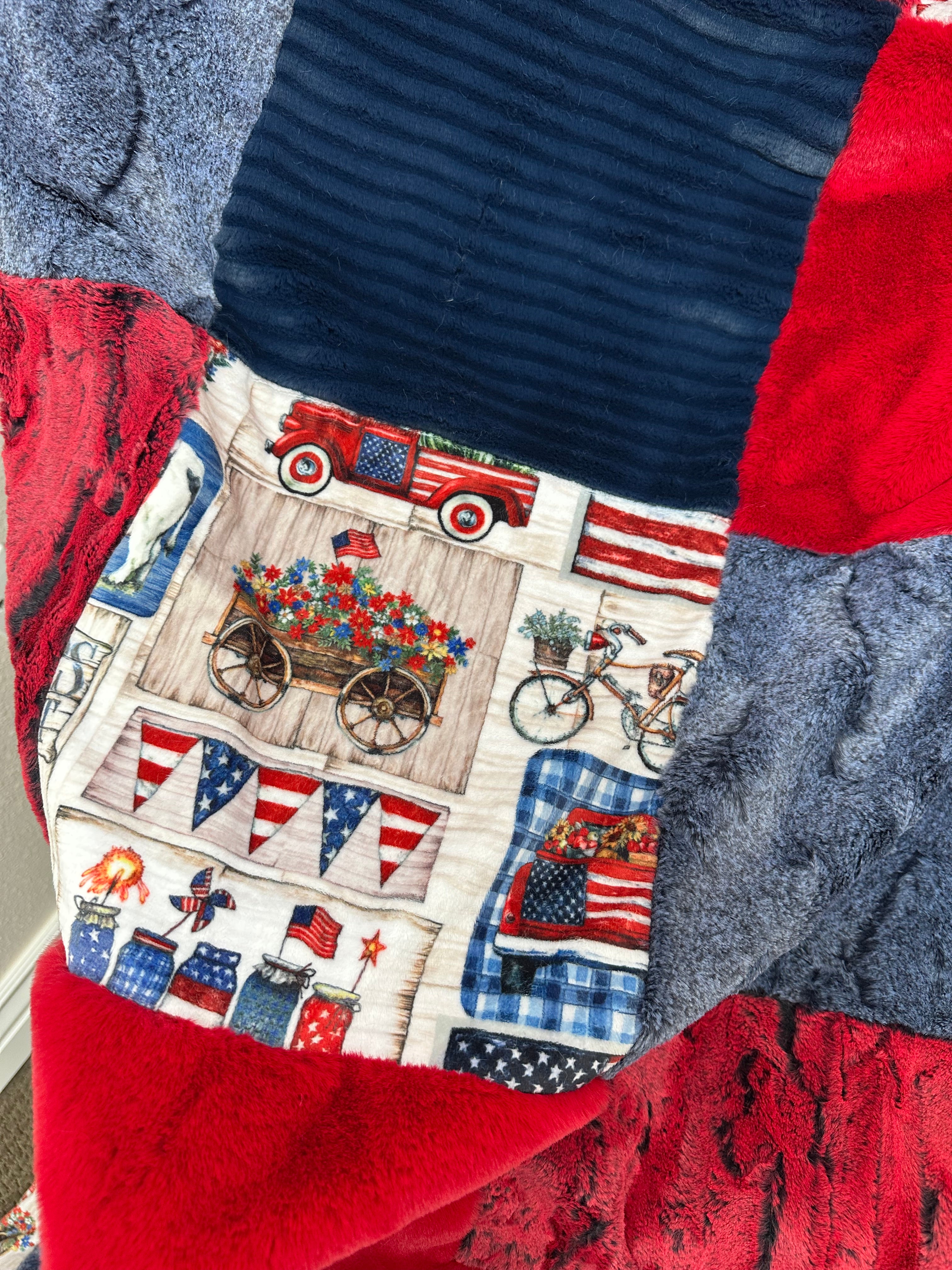 Patriotic Minky Mama