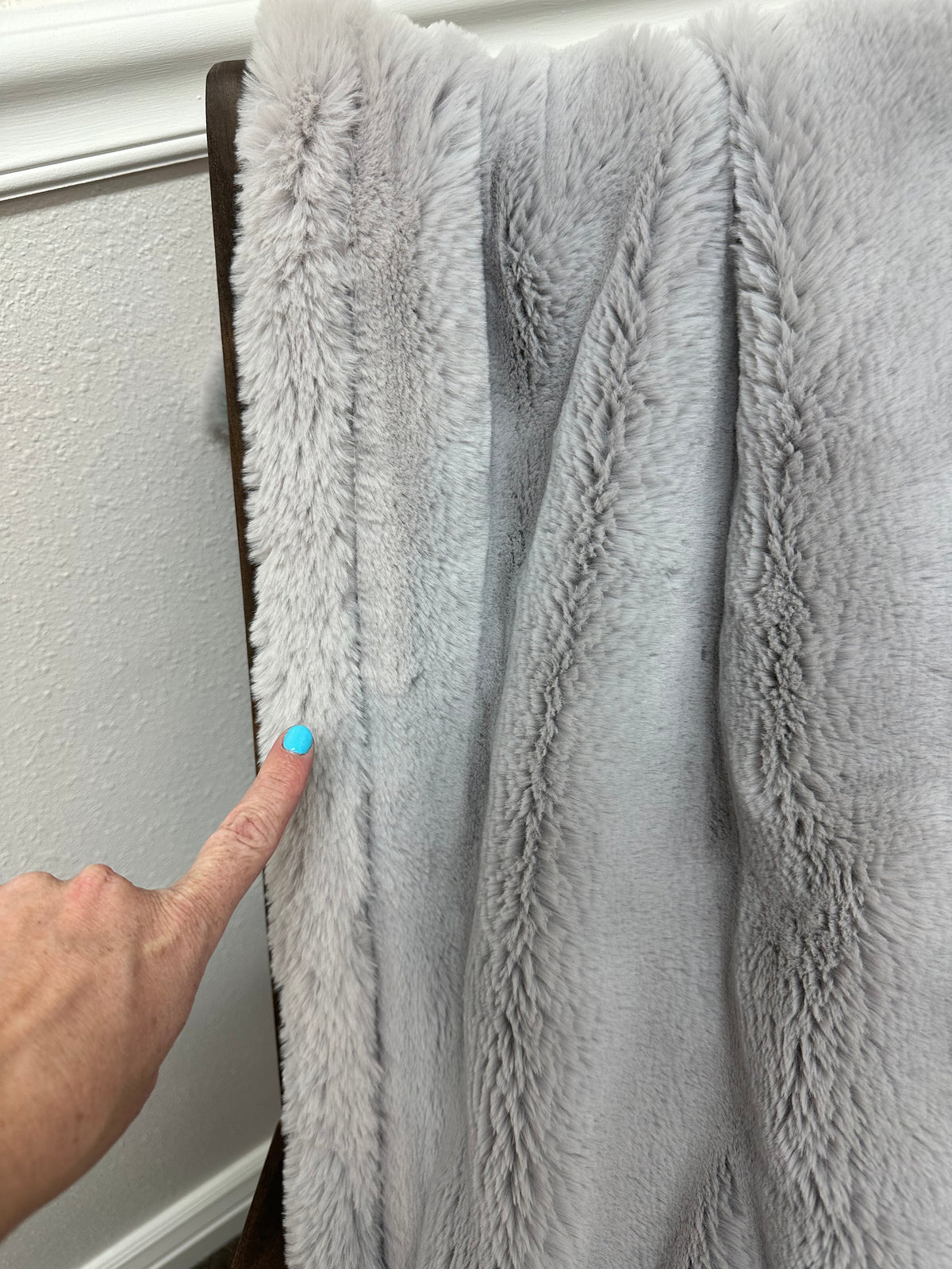 Misfit Silver Bunny Throw