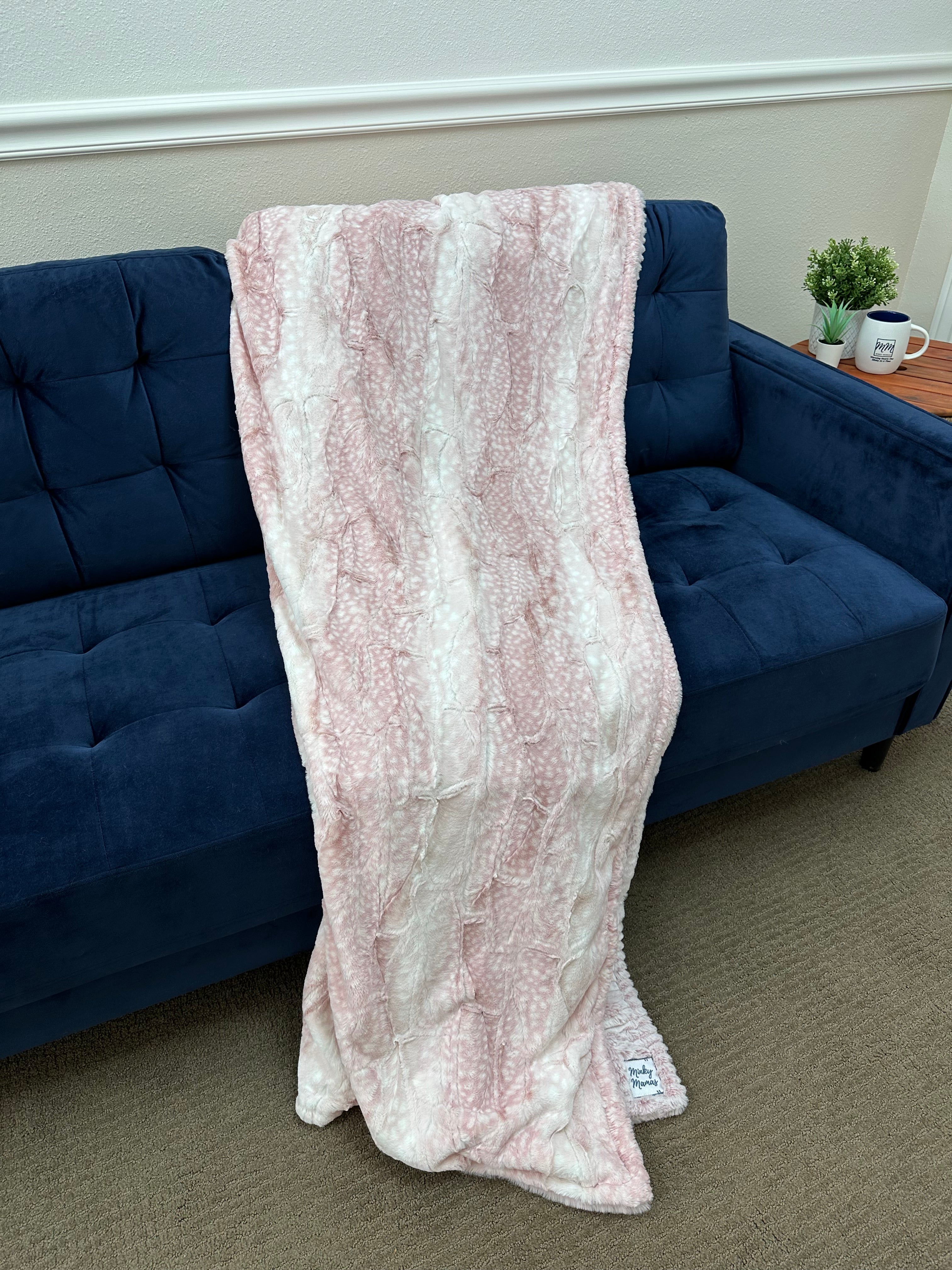 Pink fawn Minky Mama
