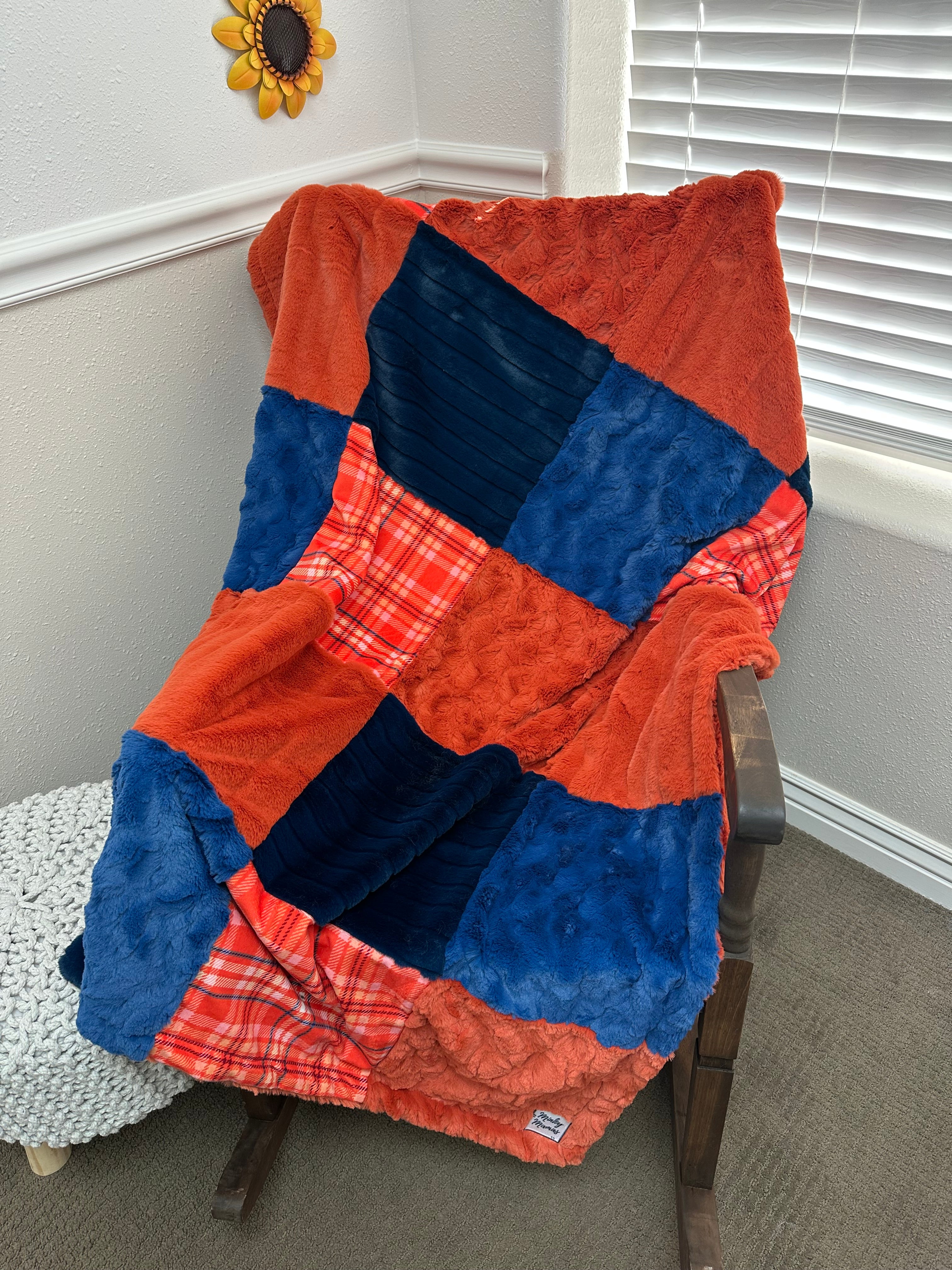 Orange/Blue Throw