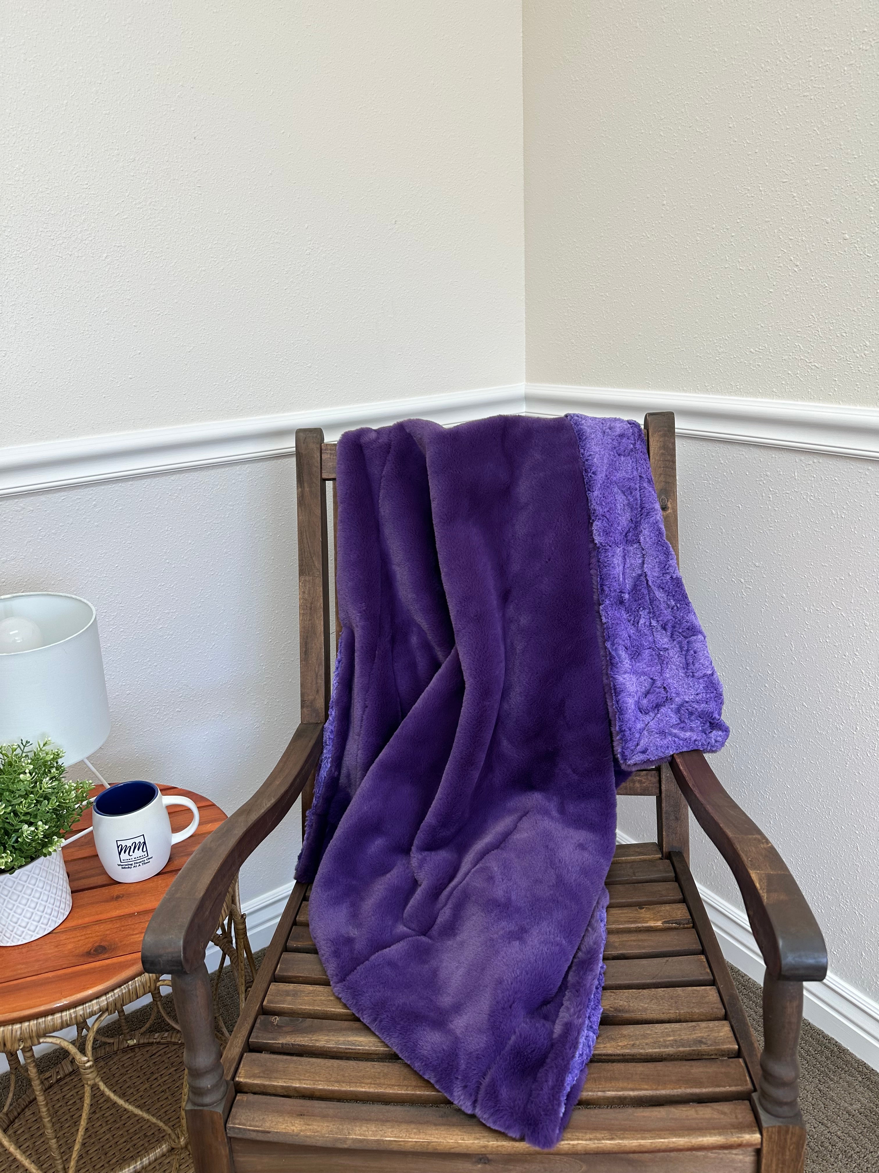 Purple Travel Blanket