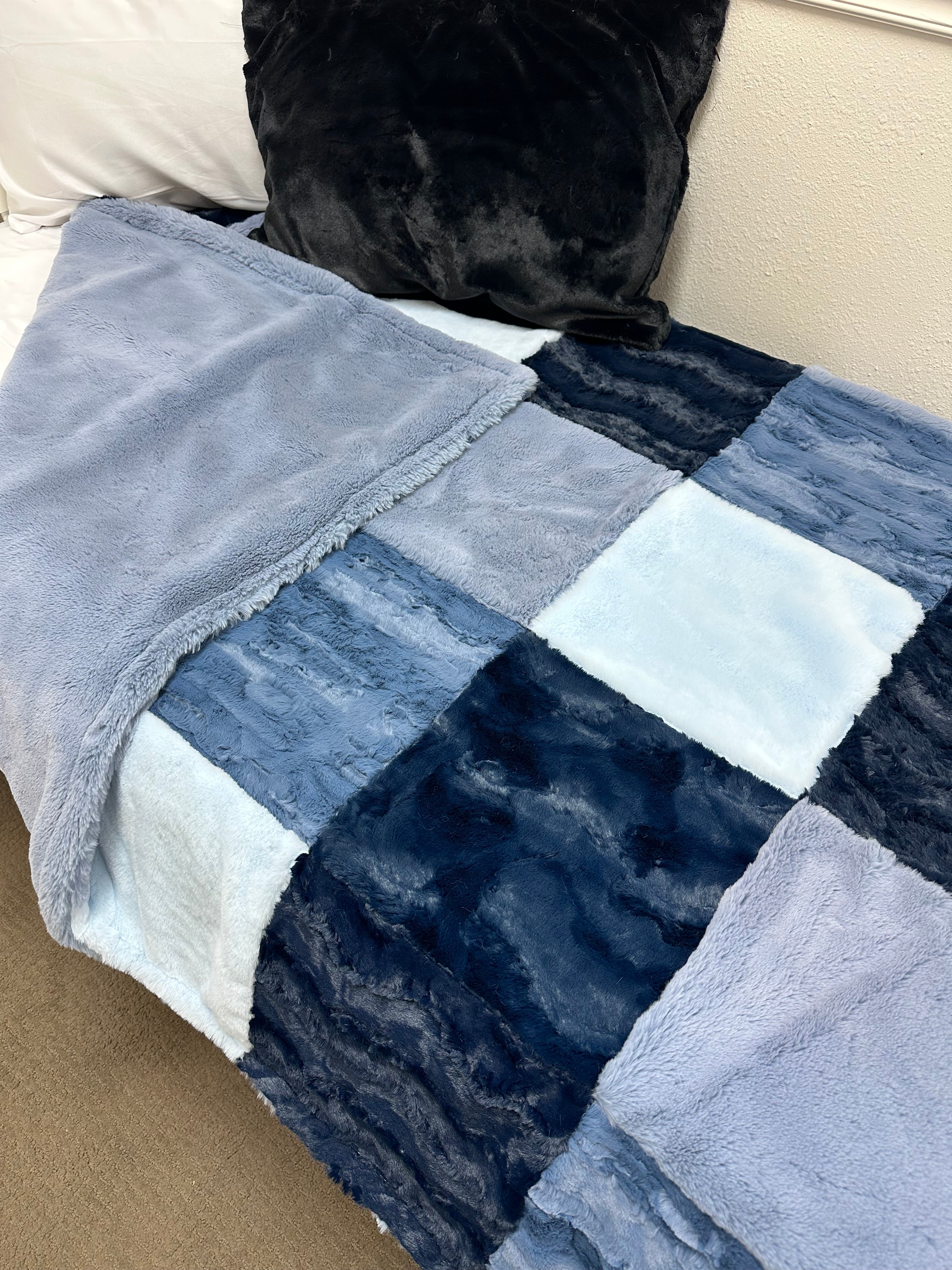 Blues Patch Minky Mama