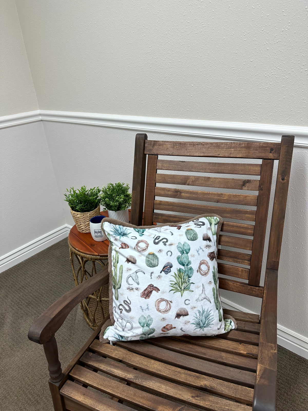 Desert Cuddle Throw Pillow