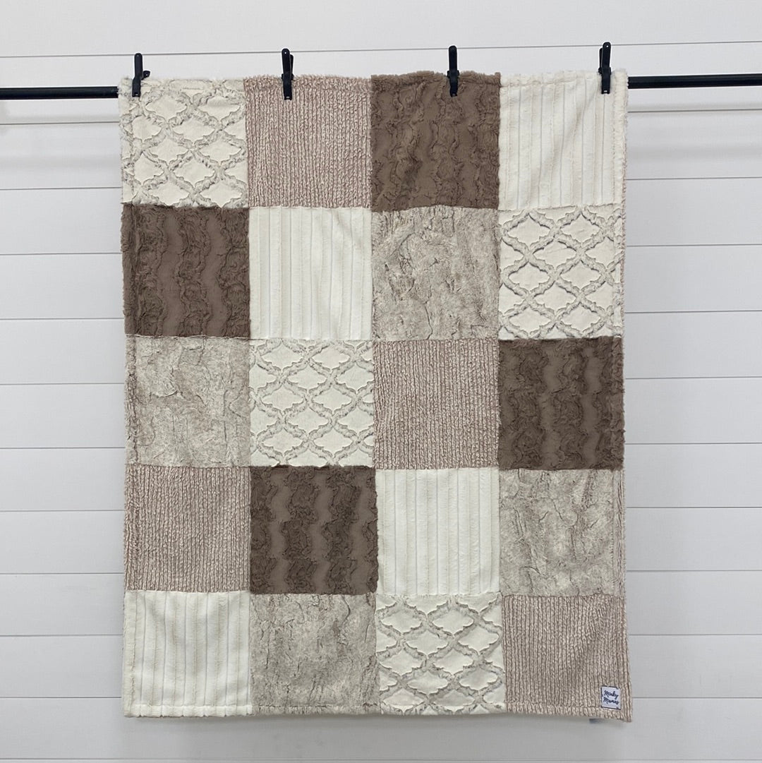Neutral Throw With Quartz Weave on the Back