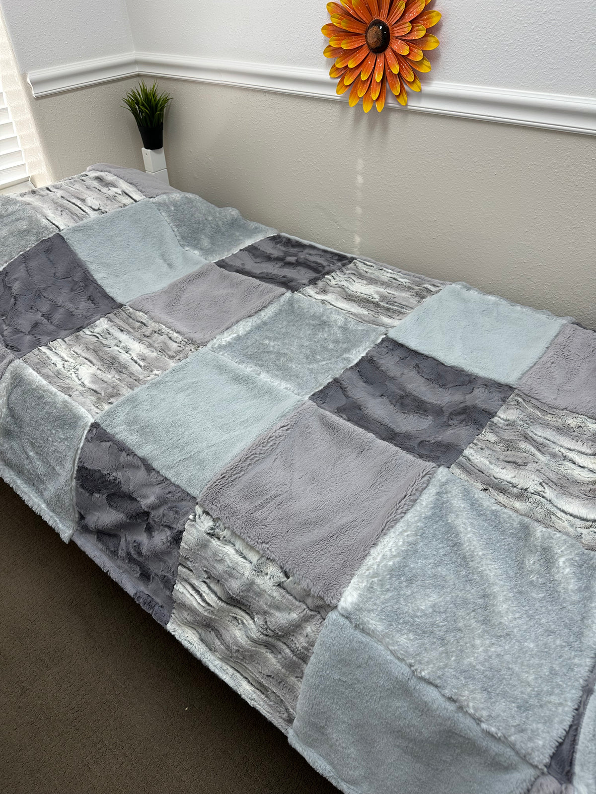 Grey Encore Minky Mama