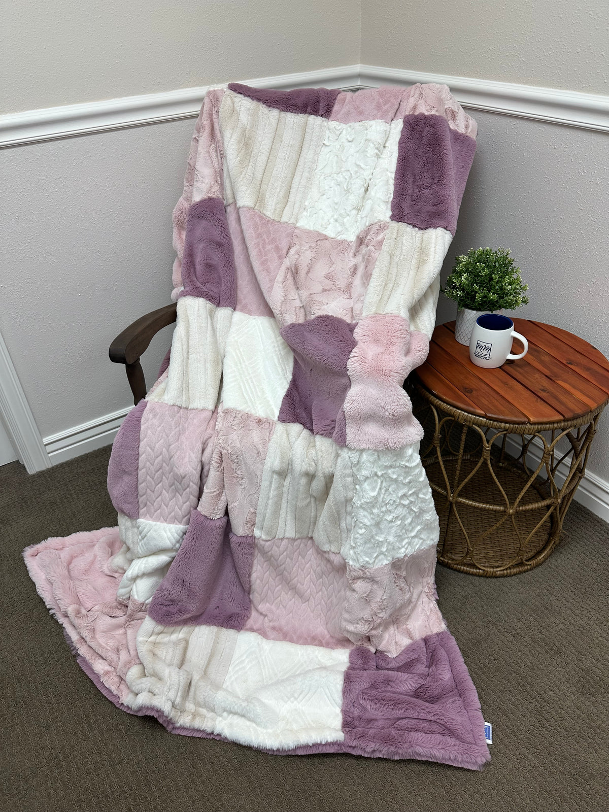 Misty Mauve Bunny Minky Mama