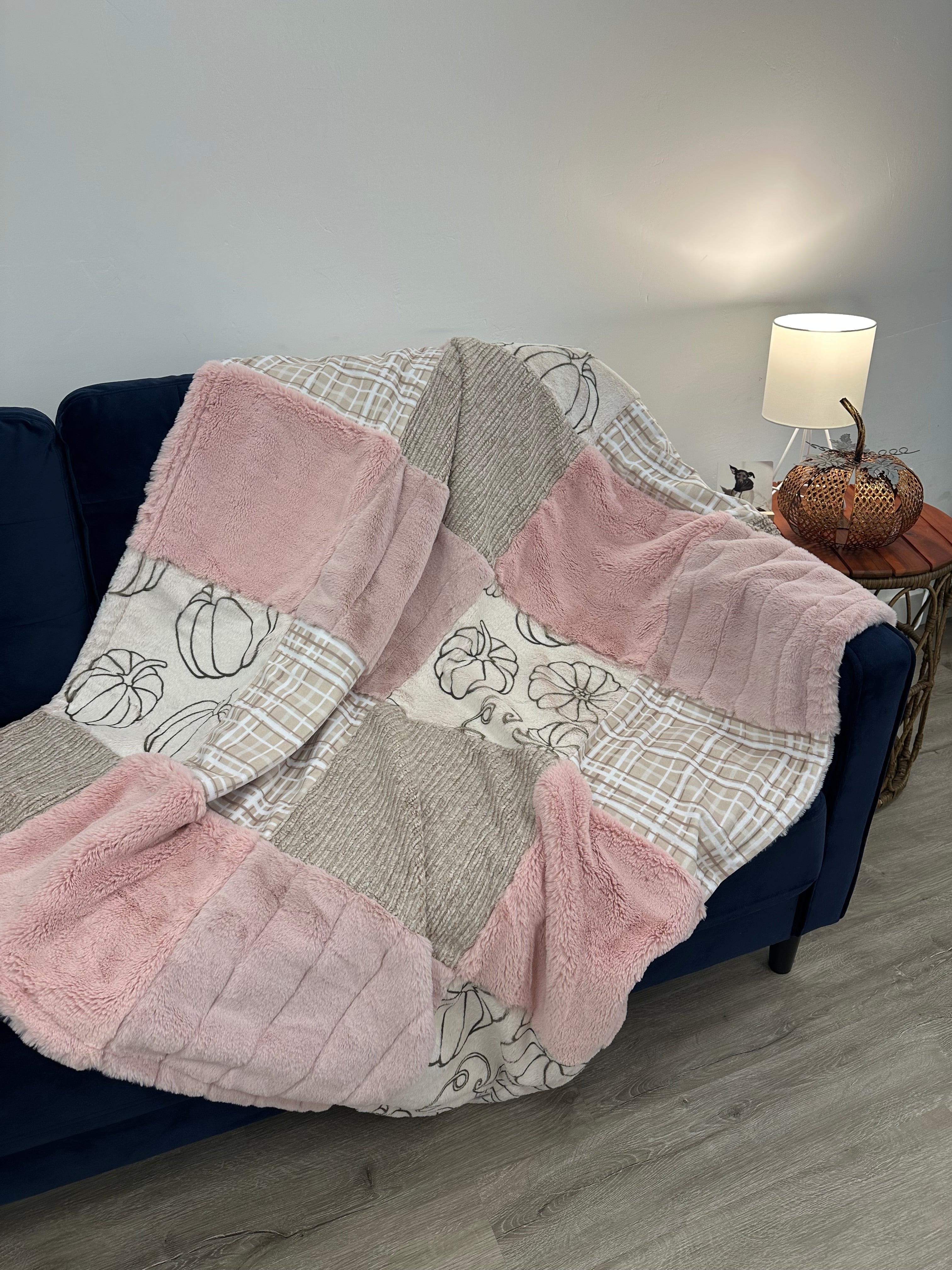 Pink Pumpkin Throw