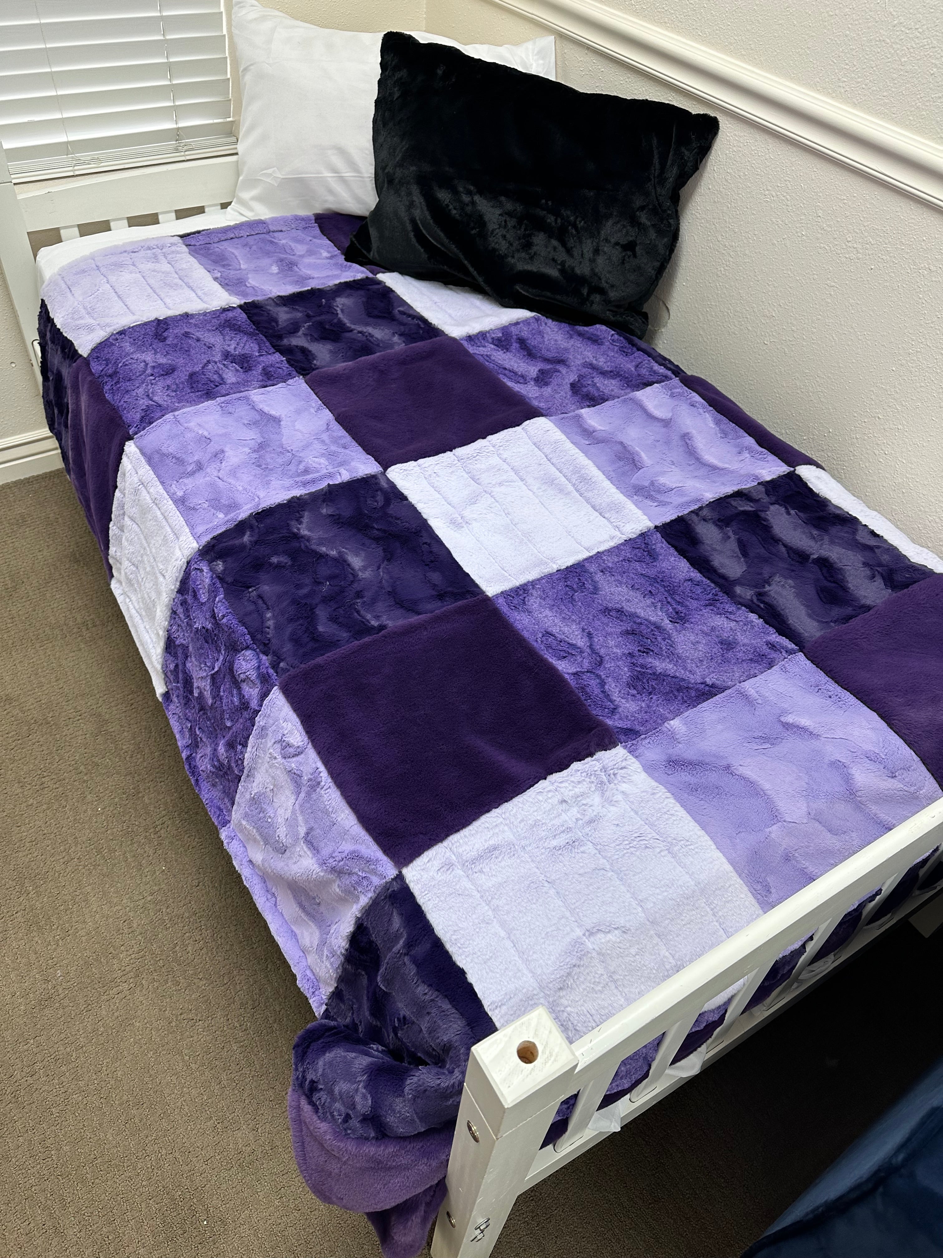 Purple Minky Mama