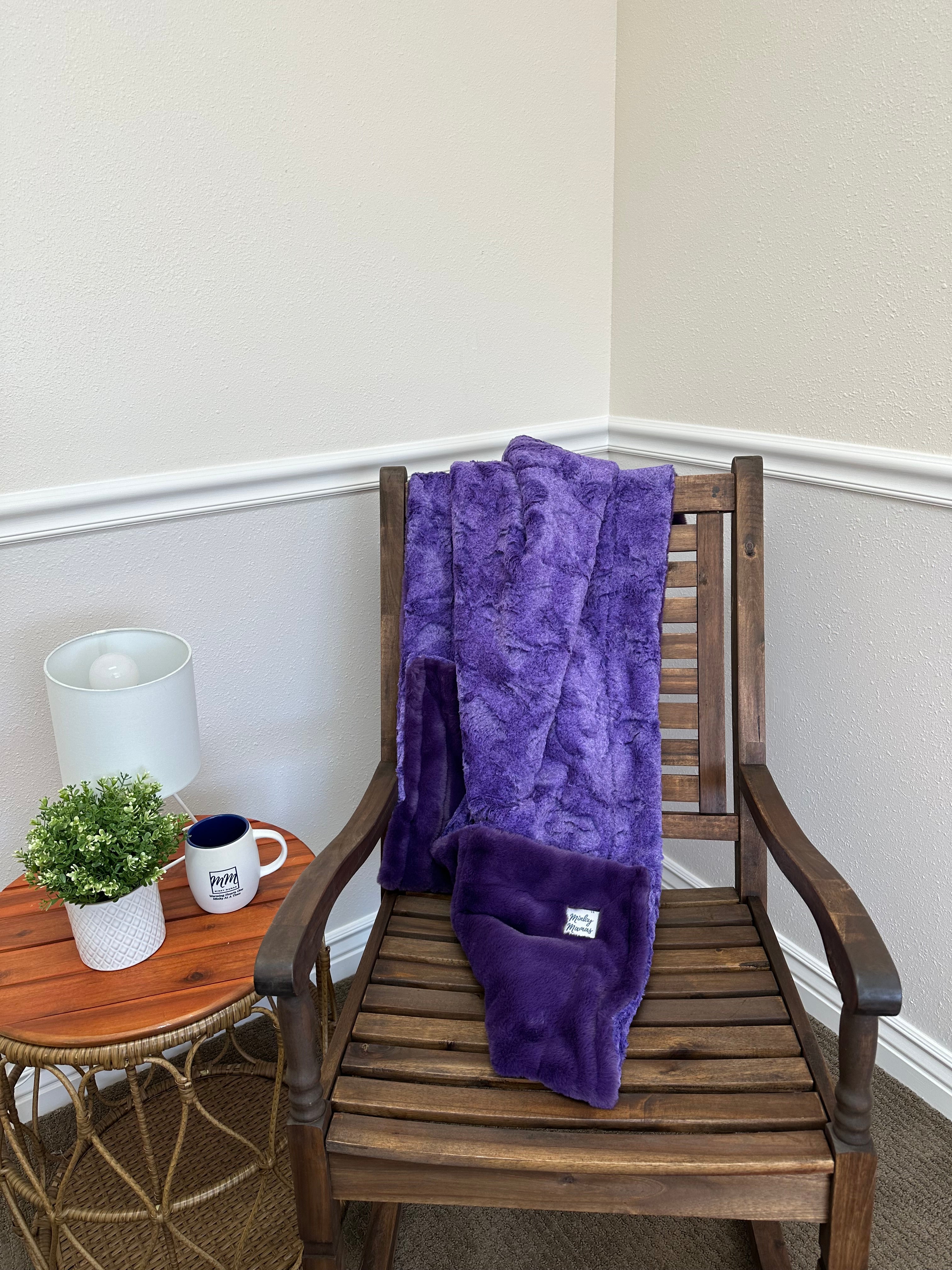 Purple Travel Blanket