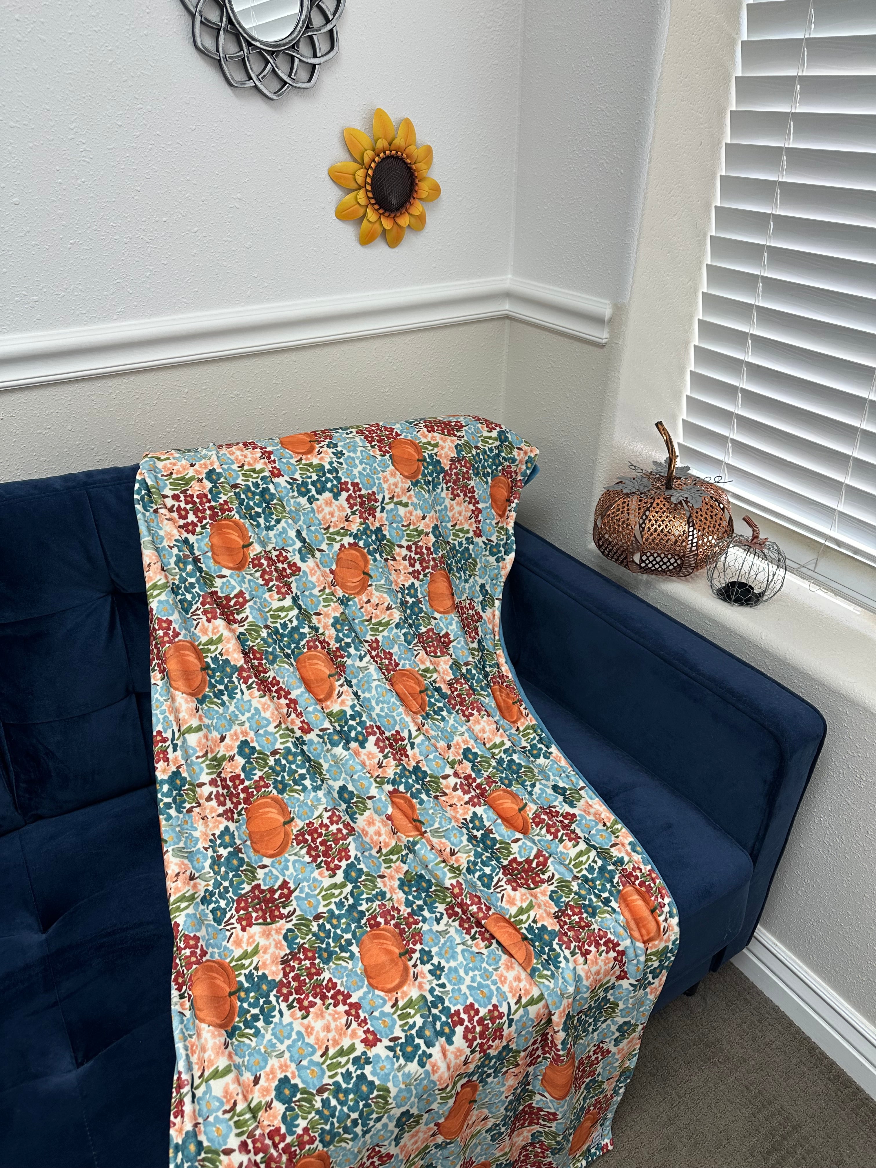 Pumpkin floral Poseidon 50”x60”