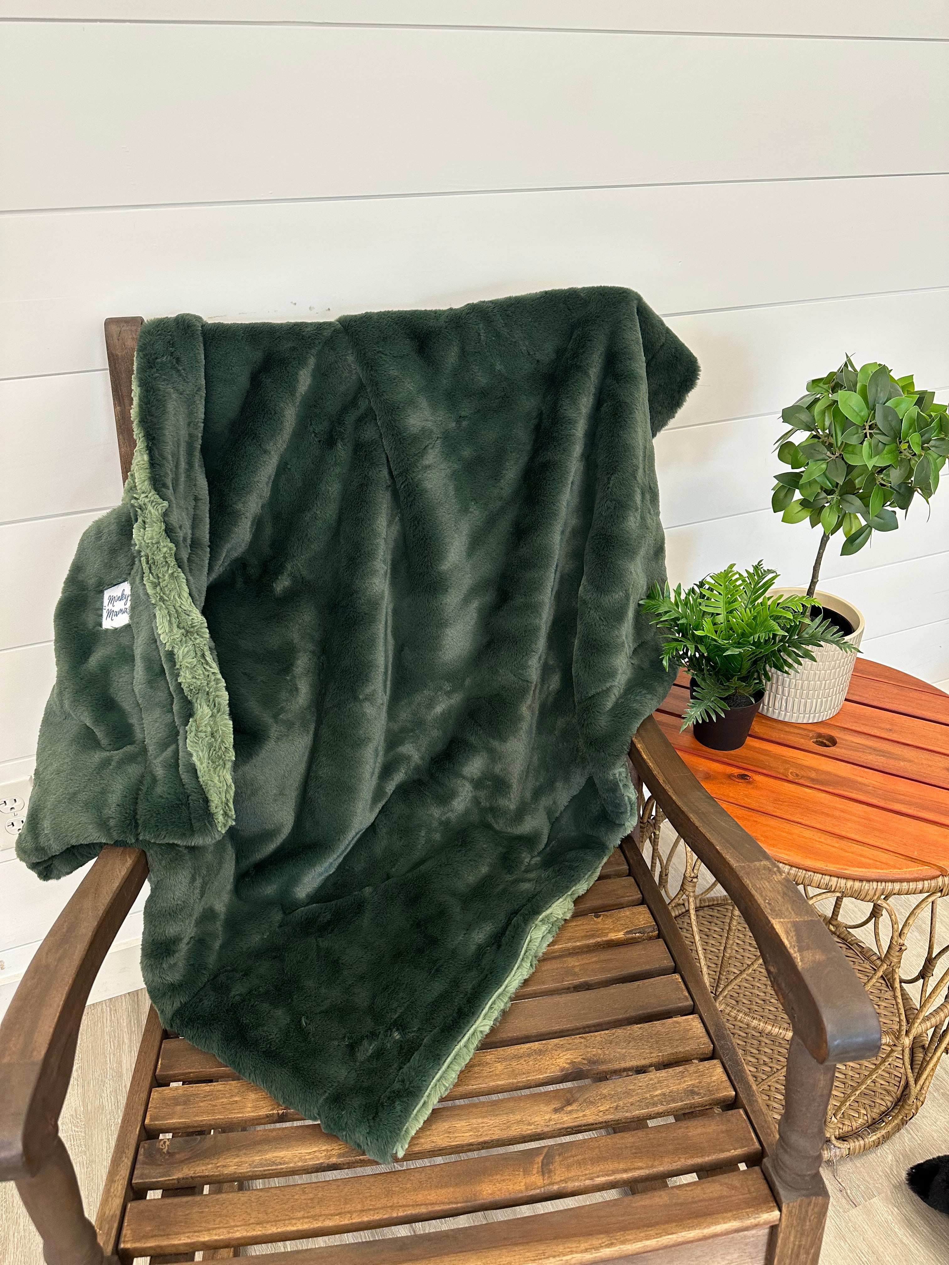 Green Travel blanket