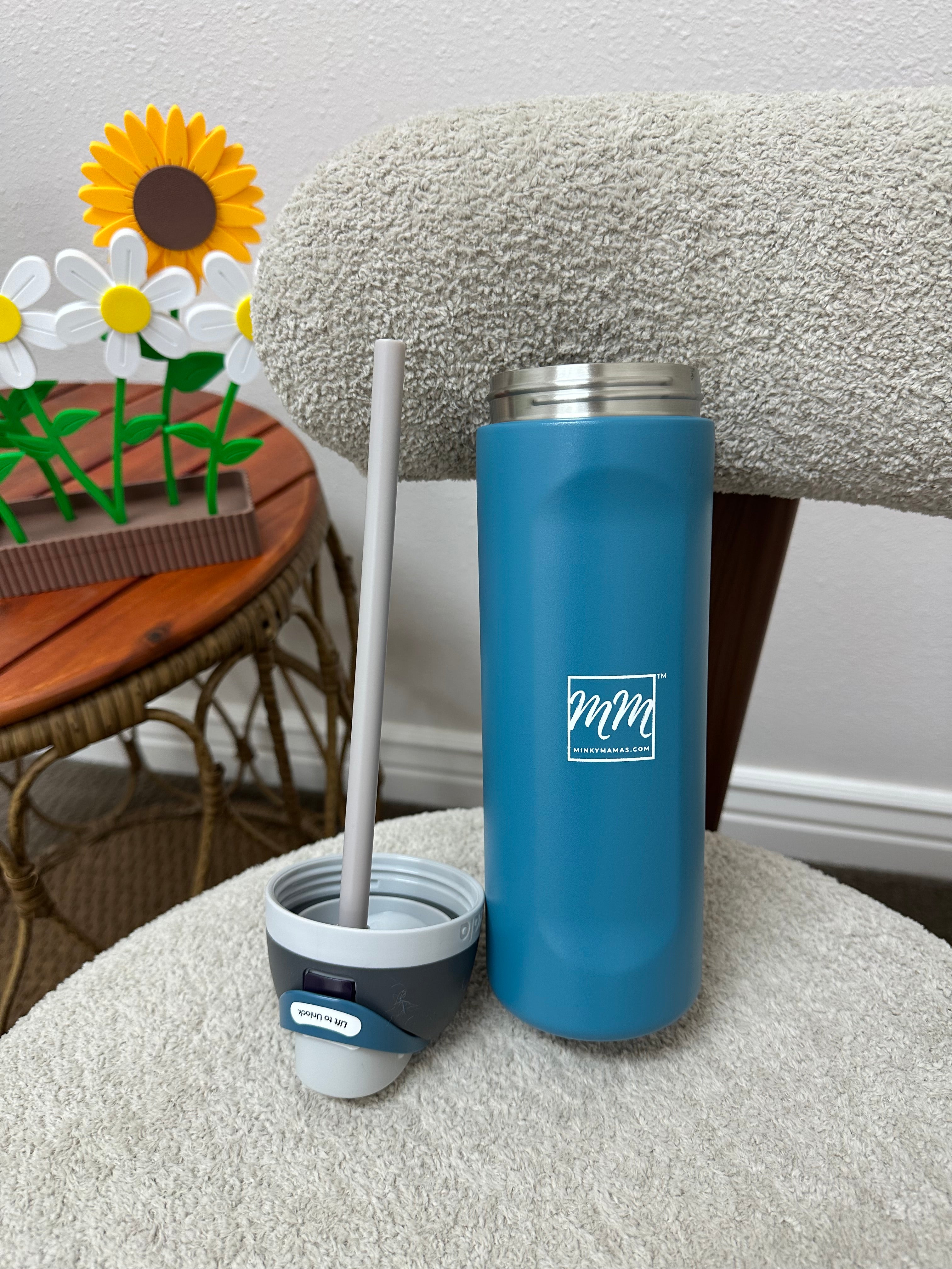 Blue Owala water bottle  24 oz