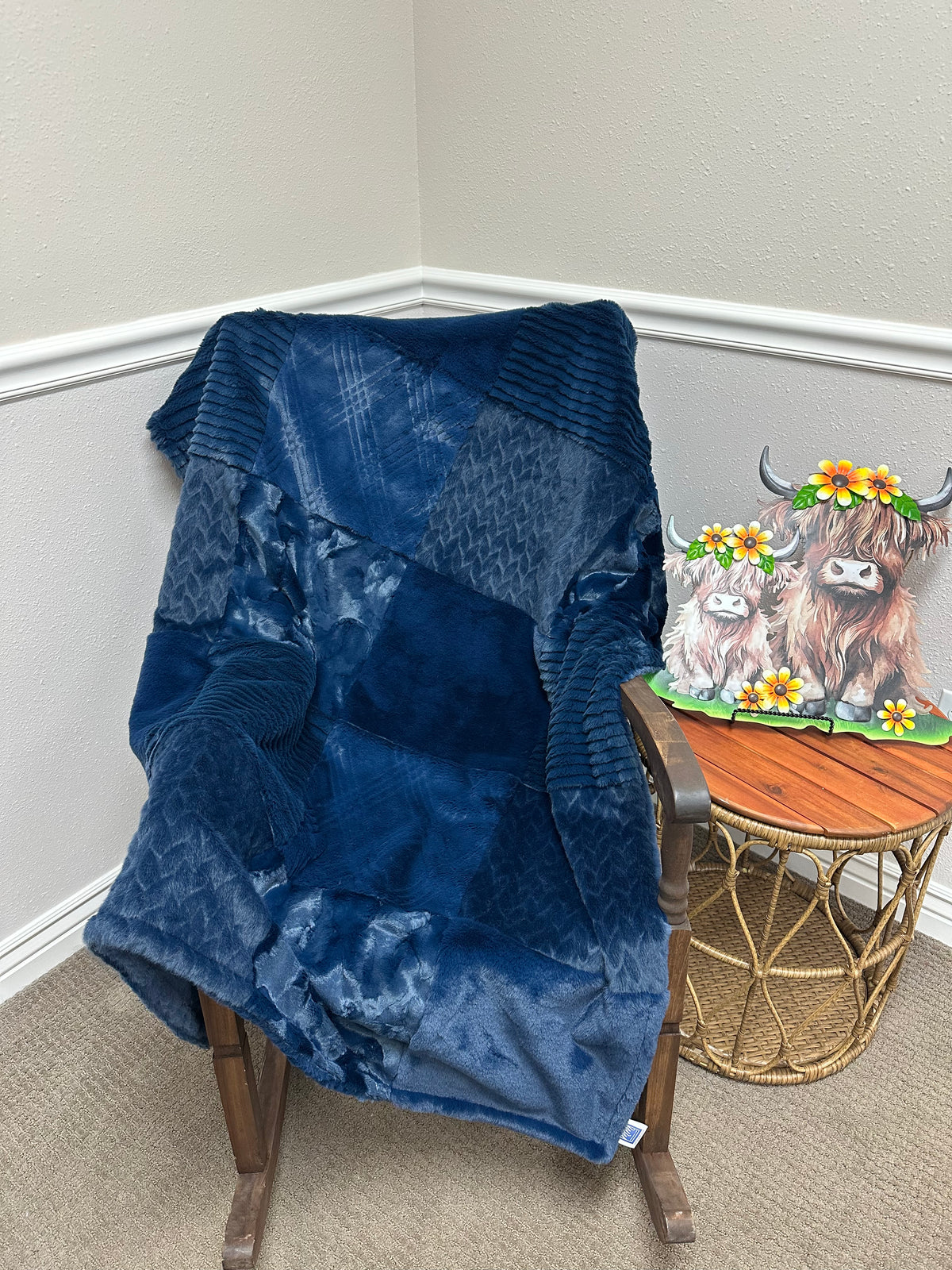 Navy Quinn Throw