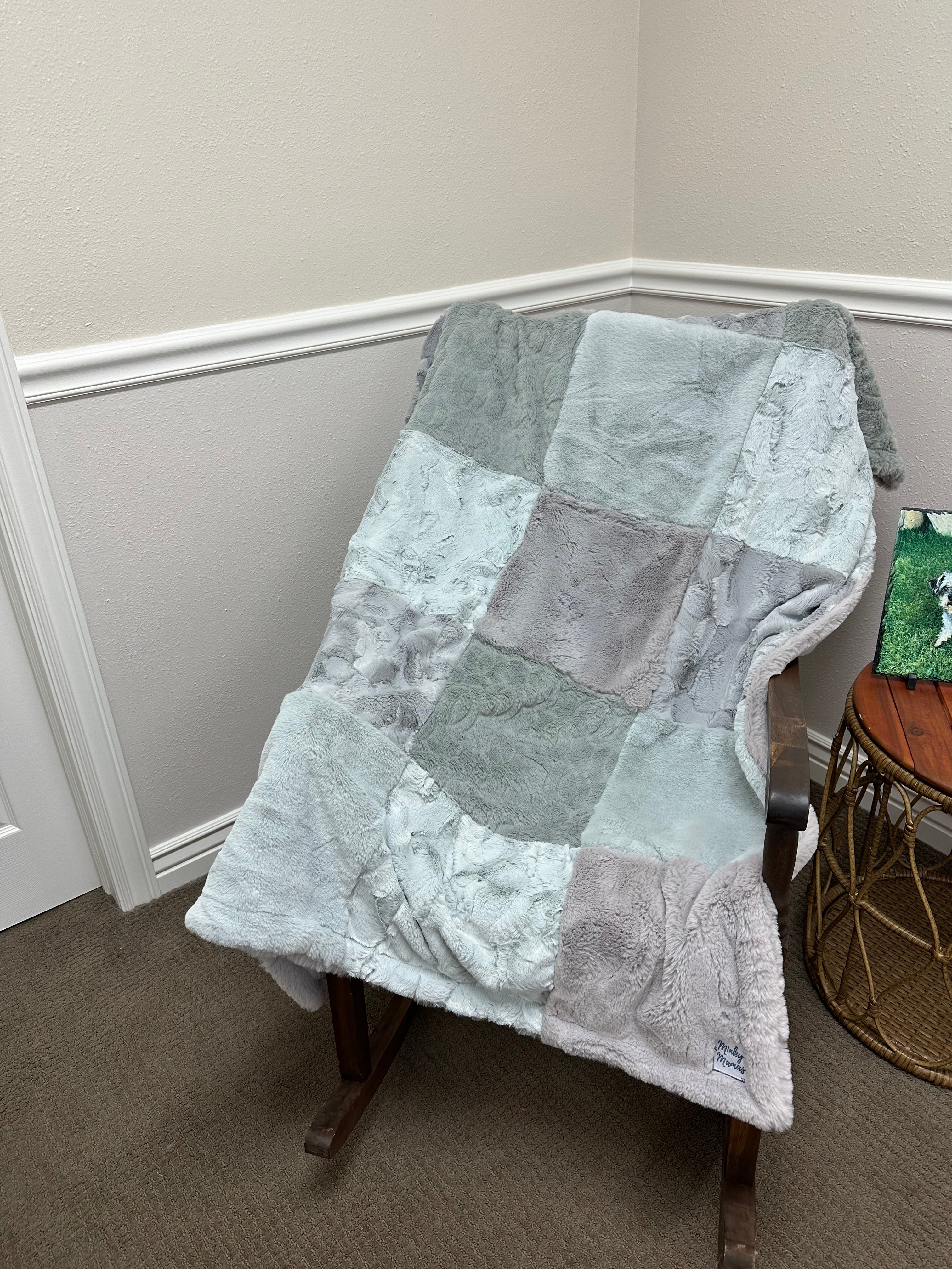 Silver Bunny Throw